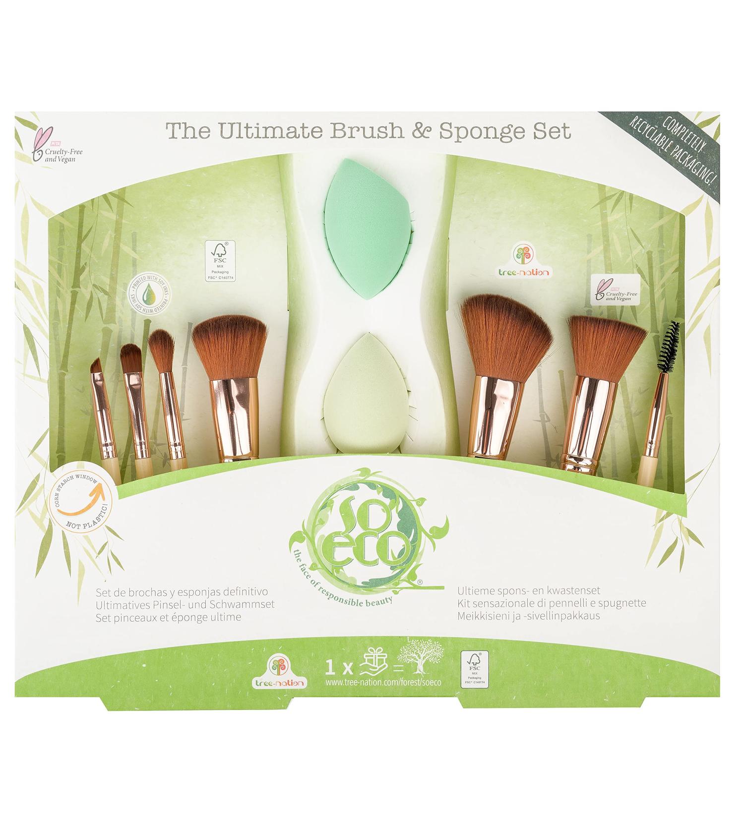So Eco Ultimate Makeup Brush Collection | 80 40 080 - Eco-Friendly High-Quality Brushes for Flawless Makeup Application - Buy Online on GoSupps.com