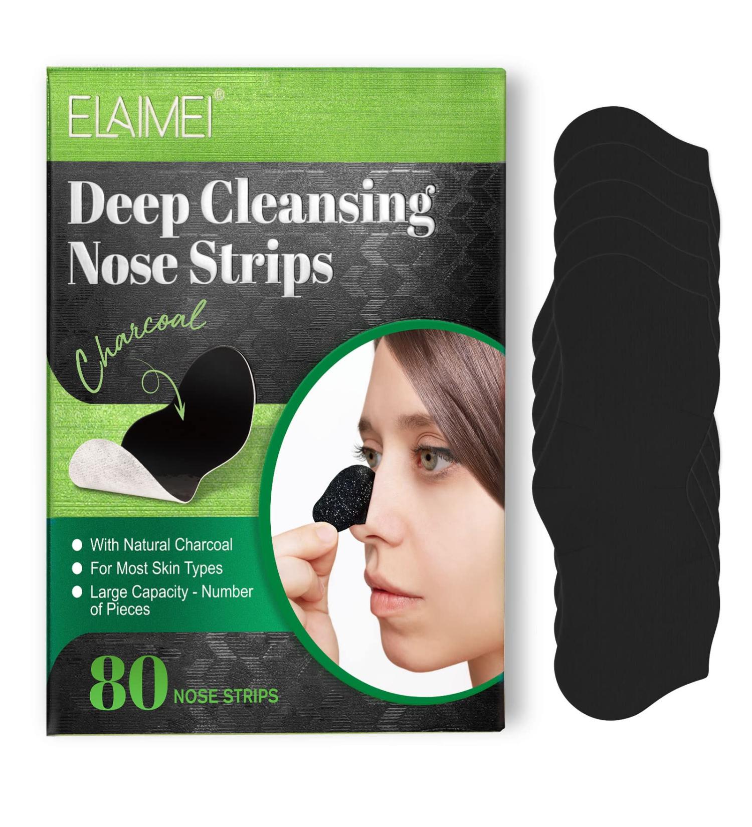 Blackhead Remover Strips - 80pcs Nose Pore Strips for Skincare & Deep Cleansing - Buy Online on GoSupps.com