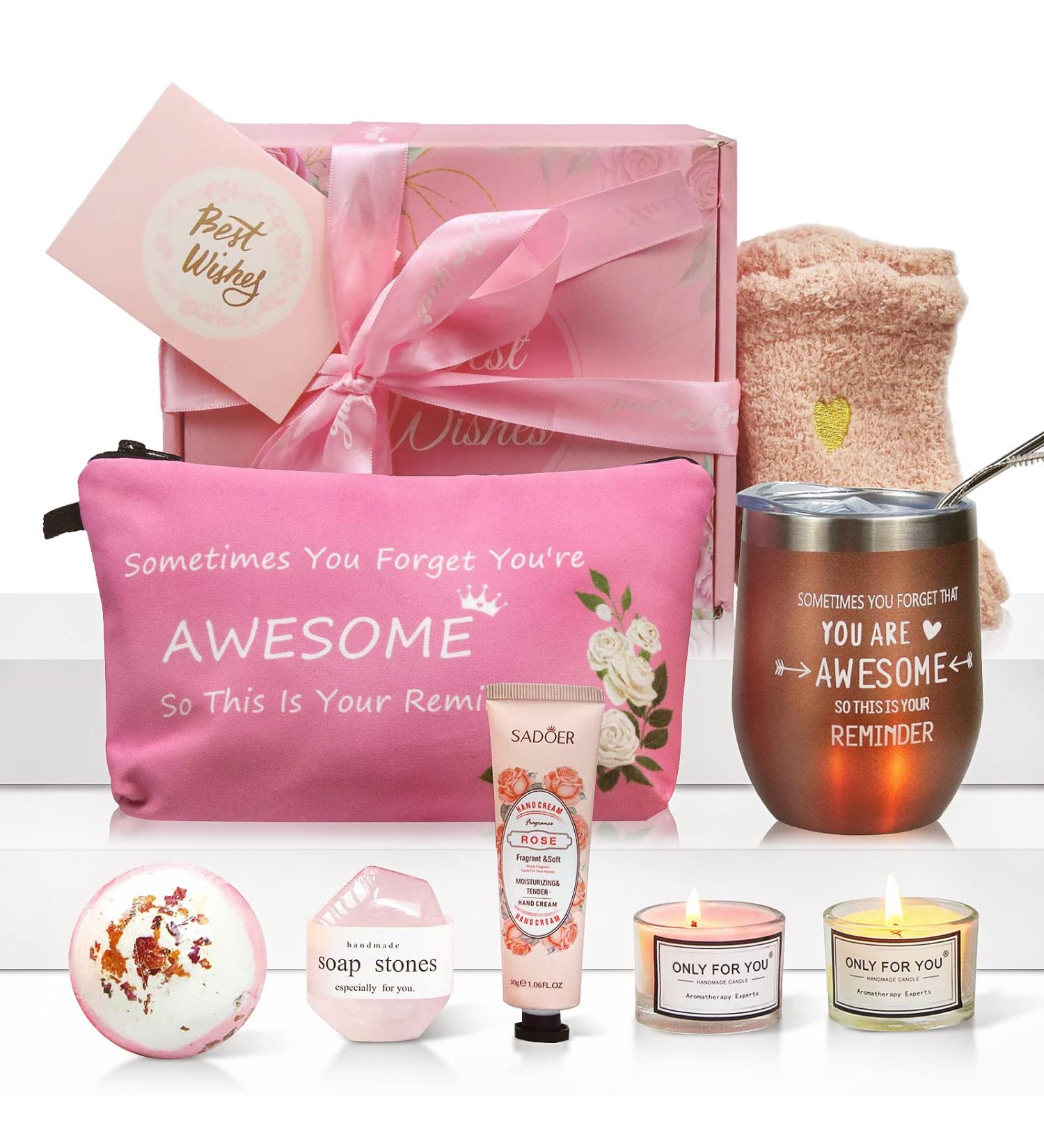 EVOLUX Relaxing Spa Gift Basket for Women | Self Care Package for Her/Mom/Sister/Wife | Perfect Birthday Gift - Buy Online on GoSupps.com
