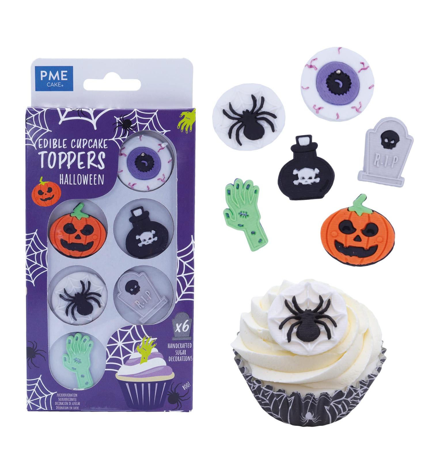 PME Halloween Edible Cupcake Topper Decorations Set of 6 - Buy Online on GoSupps.com