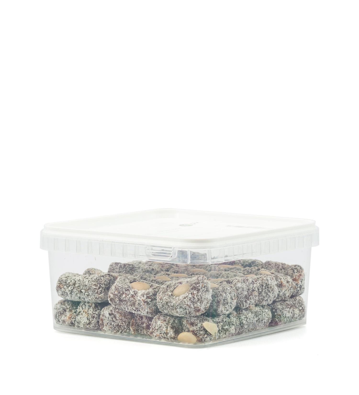 Yupik Coconut Date Rolls 1 kg 6 Count Gluten-Free Vegan Kosher Blended Dates Rolled in Shredded Coconut Topped with Whole Almond Naturally Sweet Source of Fiber Healthy Snacks 6 kg - Buy Online on GoSupps.com