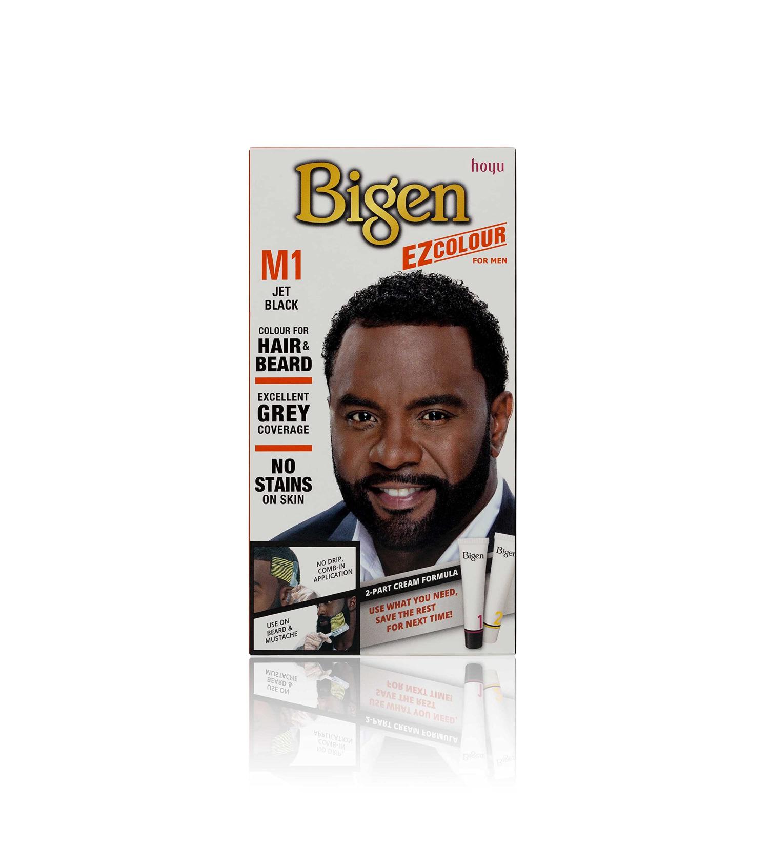 Bigen EZ Colour for Men Permanent Colour for Hair and Beard M1 - Jet Black