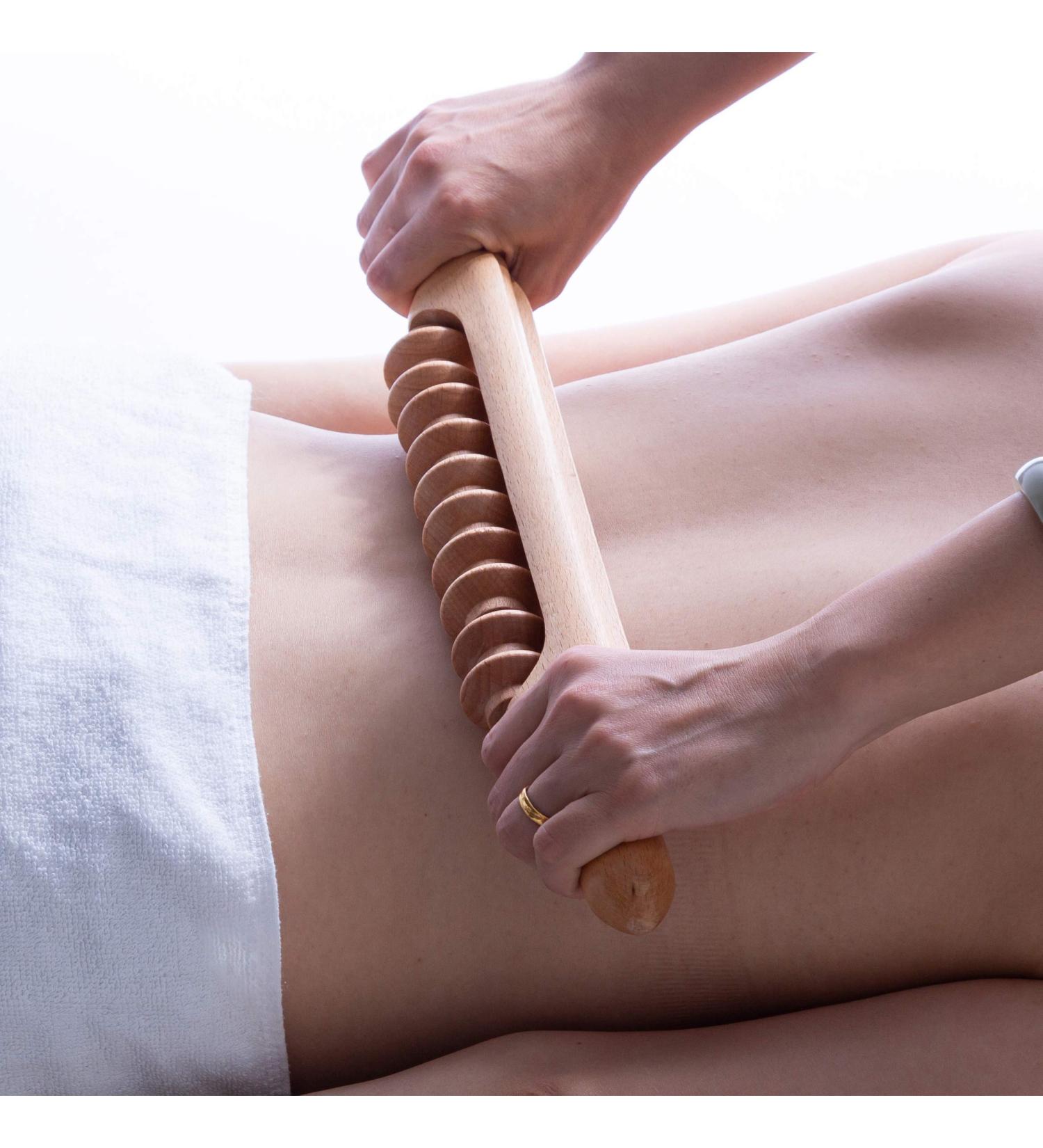 Mikako Wooden Therapy Massage Roller Stick for Colombian Maderotherapy | Lymphatic Drainage & Muscle Relief Tool - Buy Online on GoSupps.com