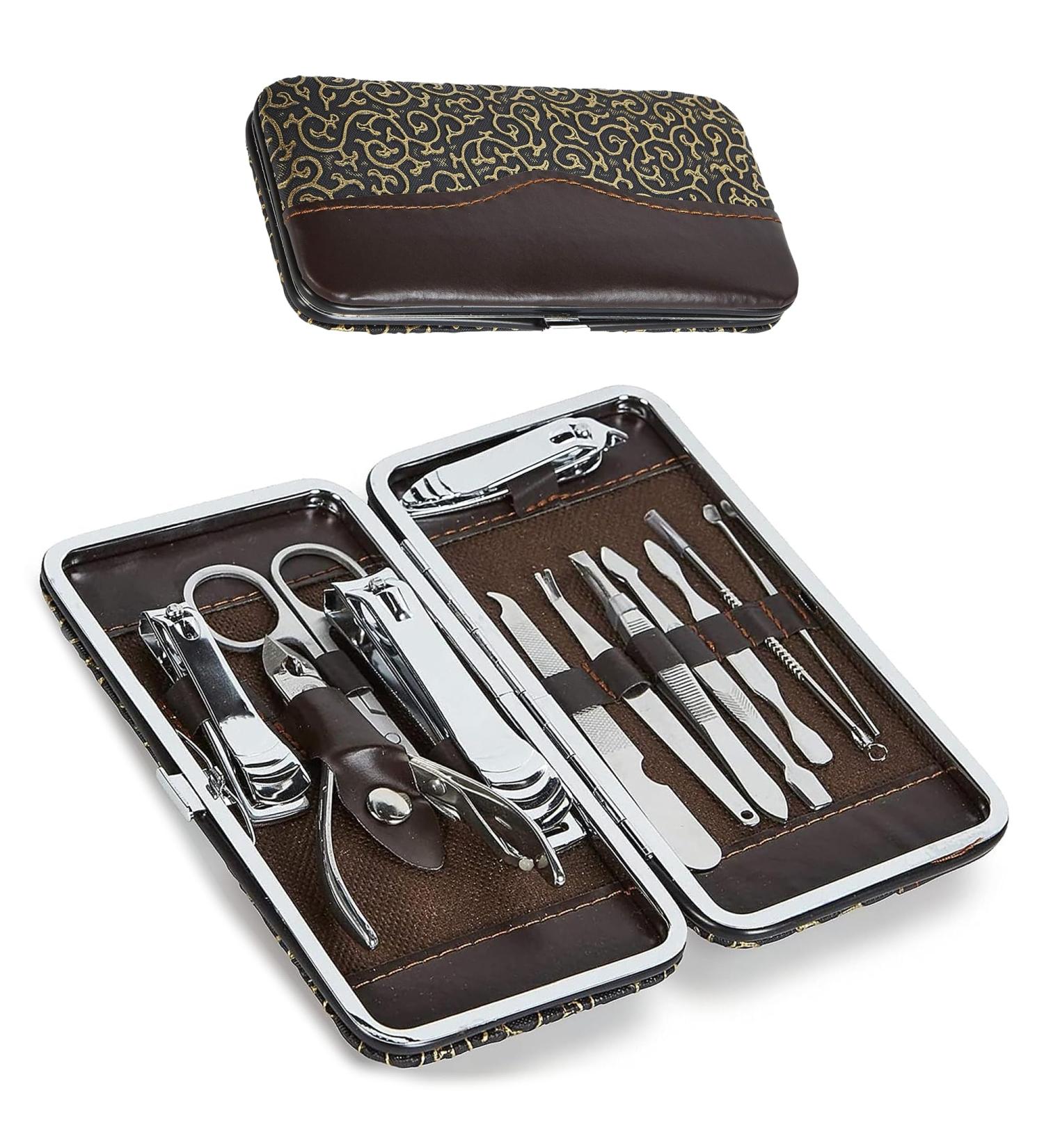 ZENO 13-Piece Nail Clippers Set for Thick Nails - Professional Manicure Kit for Men and Women - Buy Online on GoSupps.com