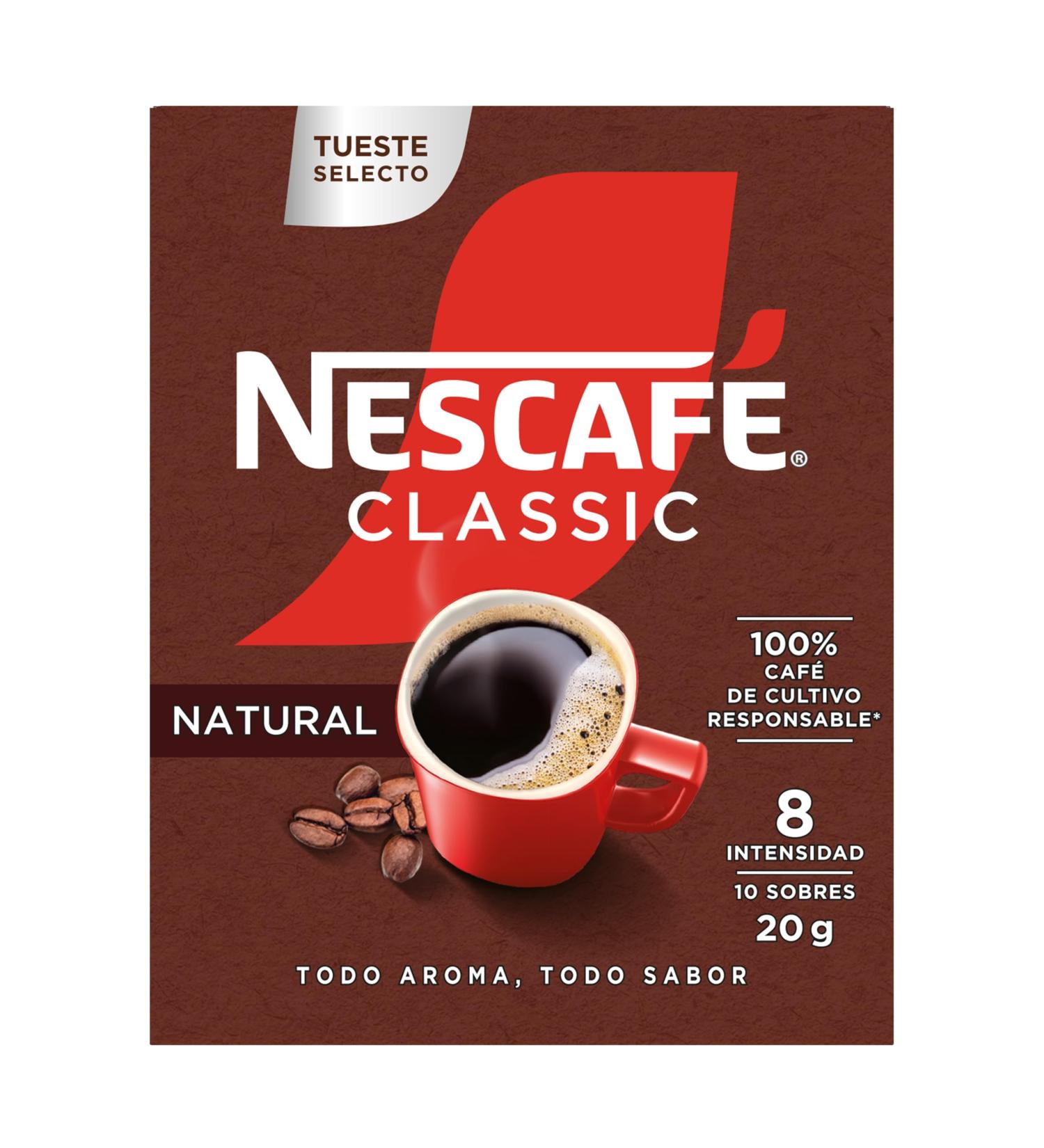 Nescaf Nestl Coffee Traditional Soluble Natural 10 Sachets x 2 gr - Buy Online on GoSupps.com
