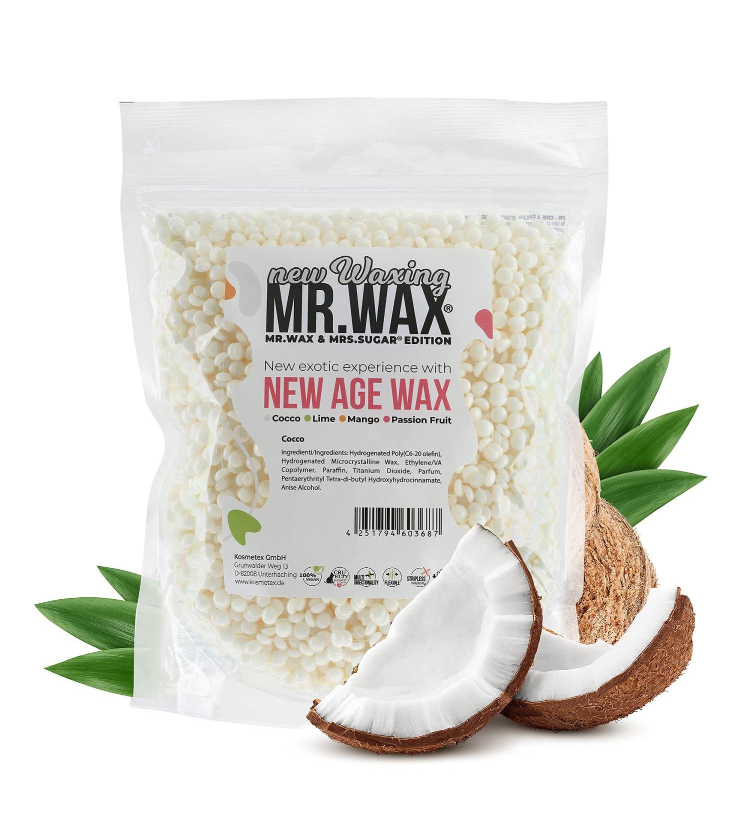 Mr. Wax New Age Waxing Pearls - Hot Wax for Eyebrows Armpits Intimate Areas Legs & Face - International Shipping Available - Buy Online on GoSupps.com