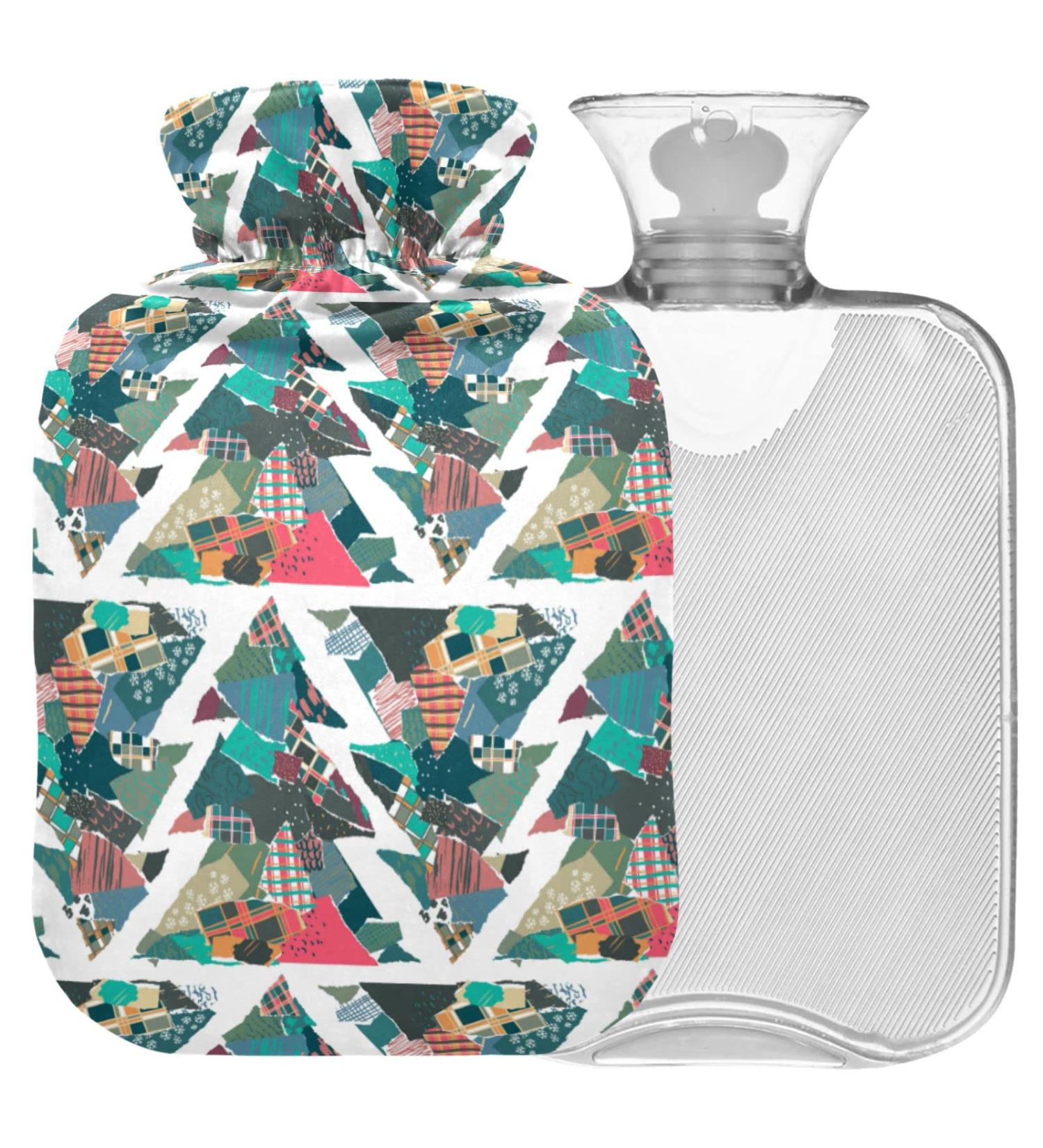 Shop Naanle Christmas Trees Heat Bottle 2L Transparent Hot Water Bottle for Pain Relief & Warmth | Ideal for Bed Hand & Foot Therapy - Buy Online on GoSupps.com