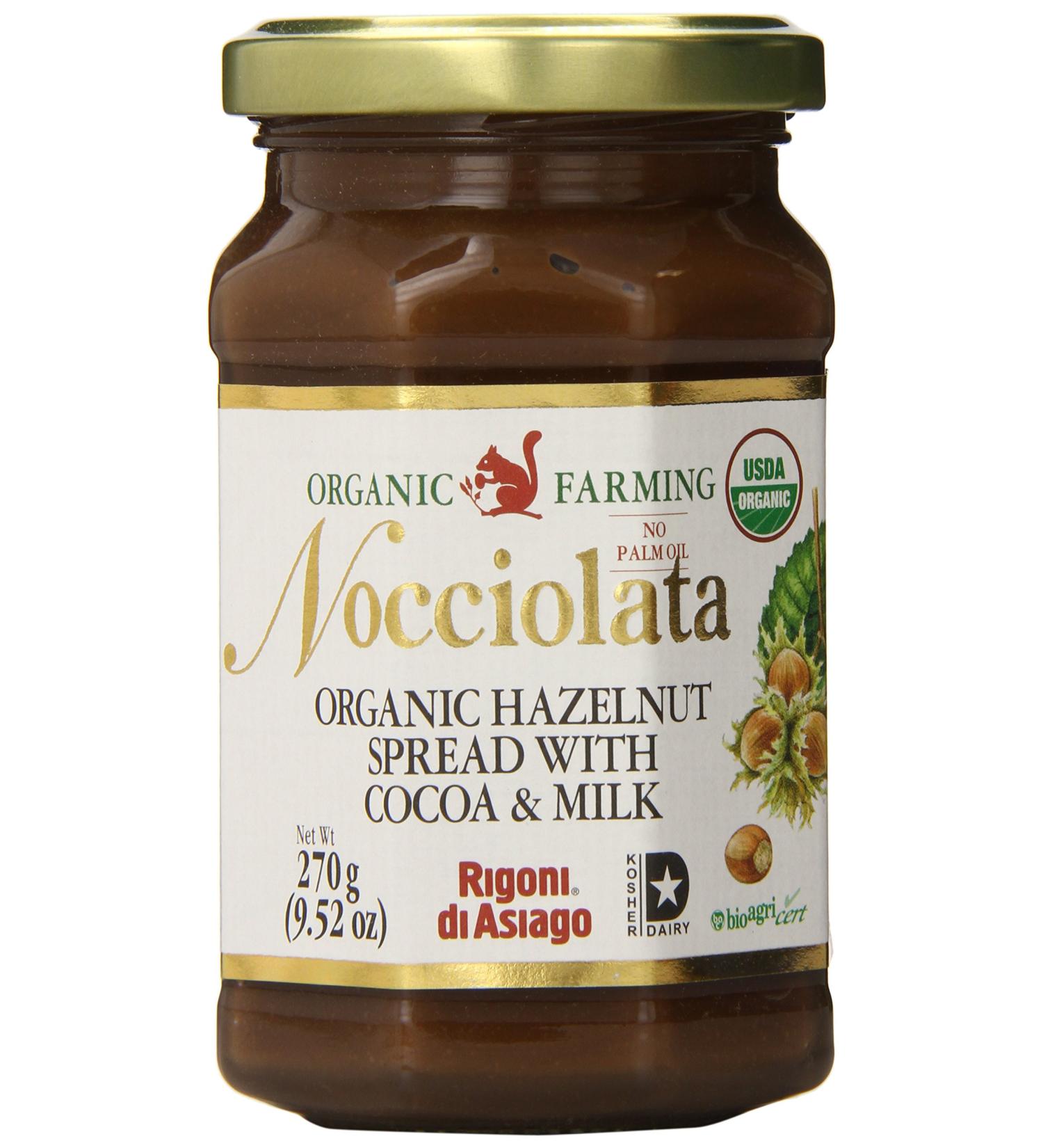 Rigoni Di Asiago Nocciolata Organic Hazelnut Spread  Cocoa and Milk  9.52 Ounce Jar (Pack of 6) - Buy Online on GoSupps.com