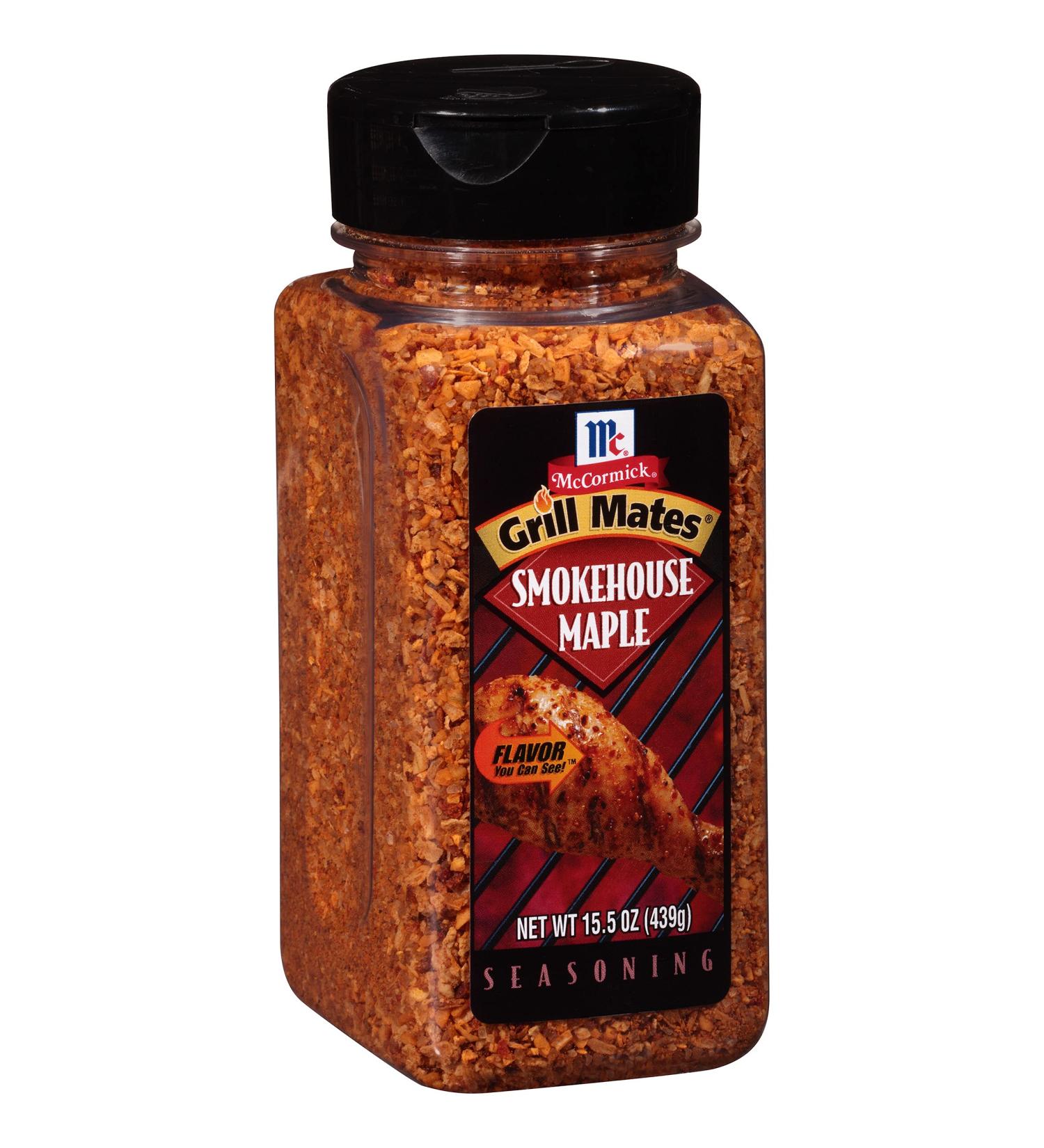 McCormick Grill Mates Smokehouse Maple Seasoning 15.5 oz - Authentic BBQ Flavor (1 Pack) - Buy Online on GoSupps.com