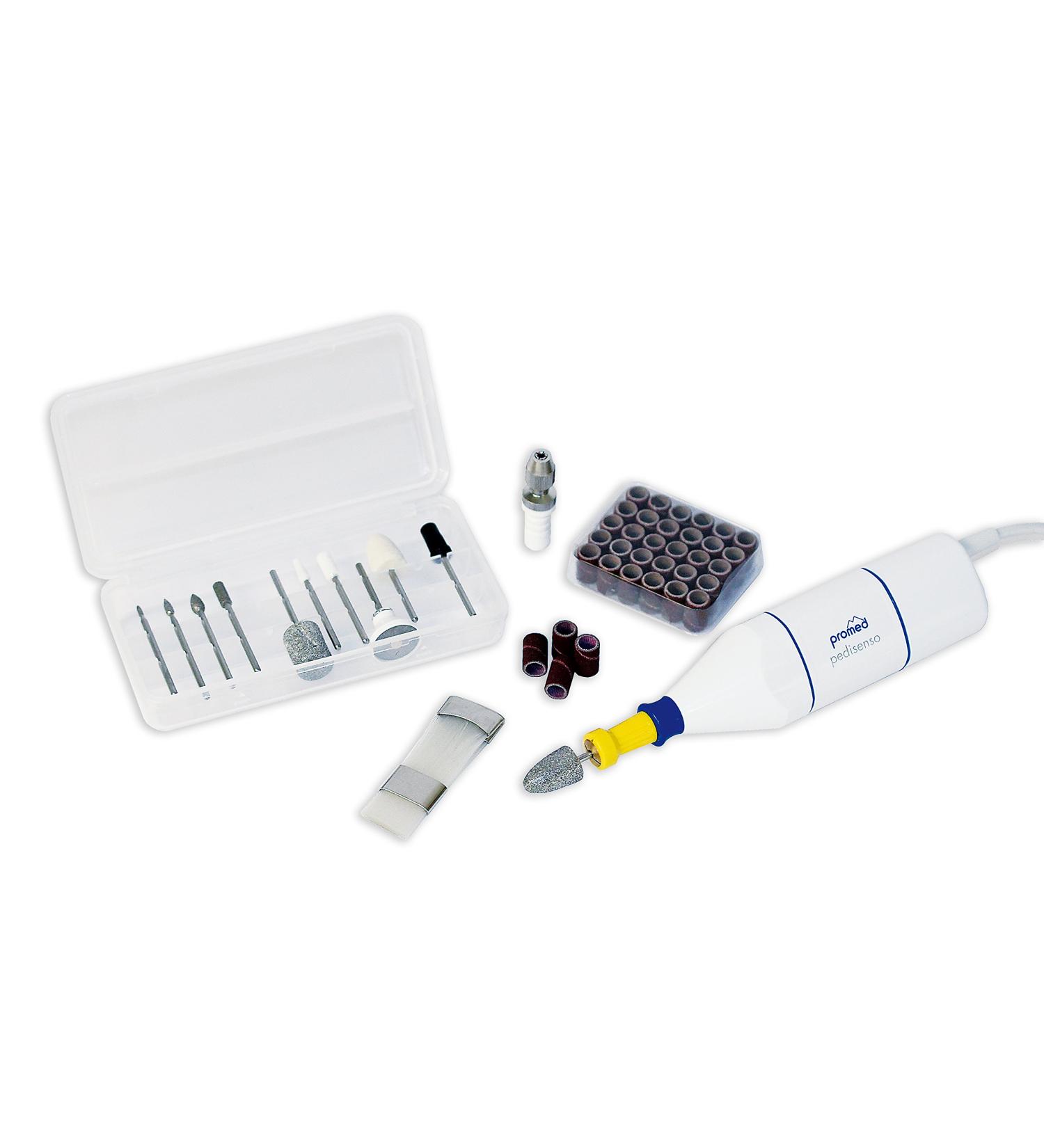Promed Pedisenso Duo Electric Manicure/Pedicure Set | 44 Accessories & 4000 RPM Nail Care Kit for Perfect Nails - Buy Online on GoSupps.com