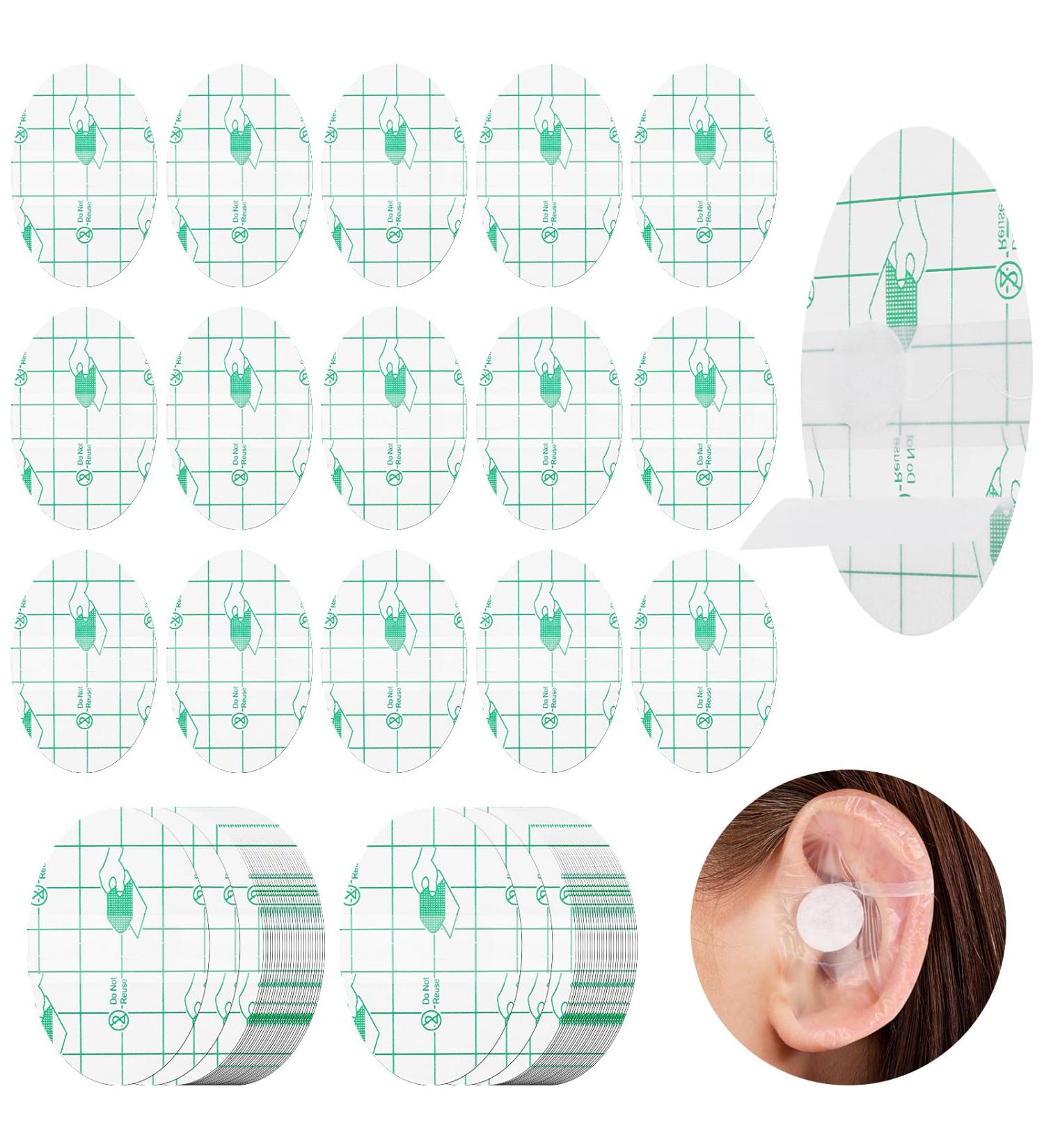 60 Waterproof Ear Covers for Shower & Swimming | Ear Protectors & Cotton Ear Plugs for Water Sports - Buy Online on GoSupps.com