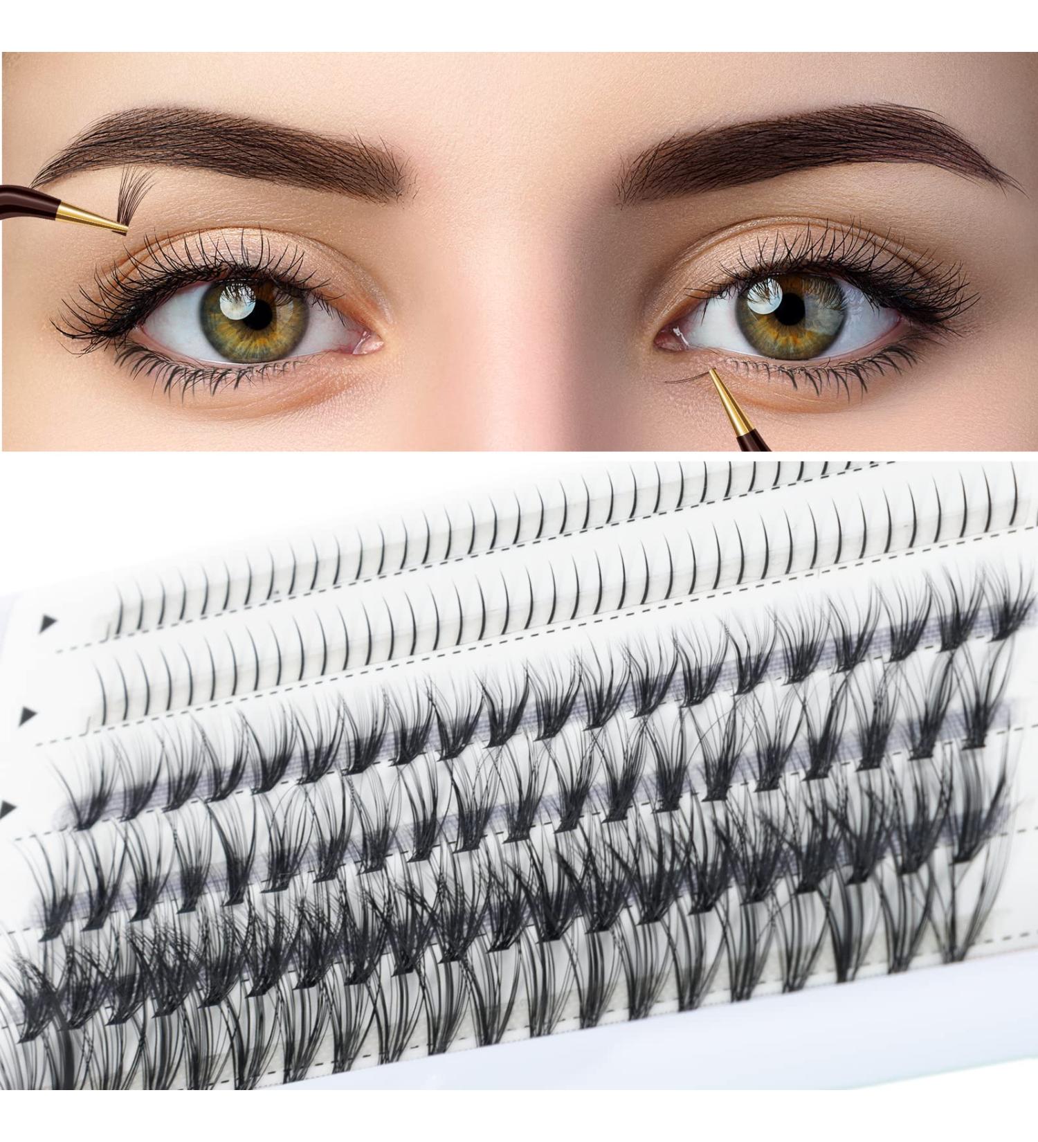 QEZEZA C Curl Volume Manga Lash Clusters | Individual Eyelash Extensions for DIY | 20D 0.07mm 6-16MIX - Buy Online on GoSupps.com
