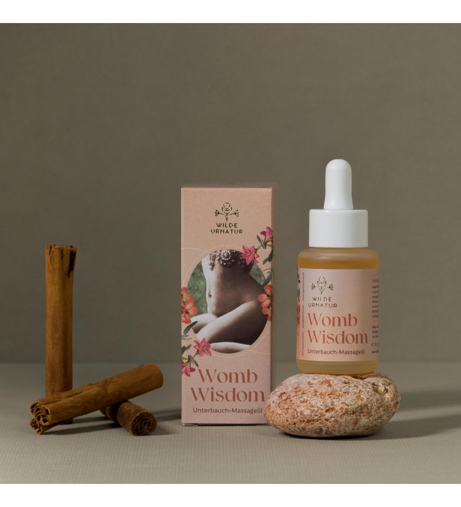 WOMB WISDOM Lower Abdominal Massage Oil | Soothing Relief for Women | International Shipping Available - Buy Online on GoSupps.com