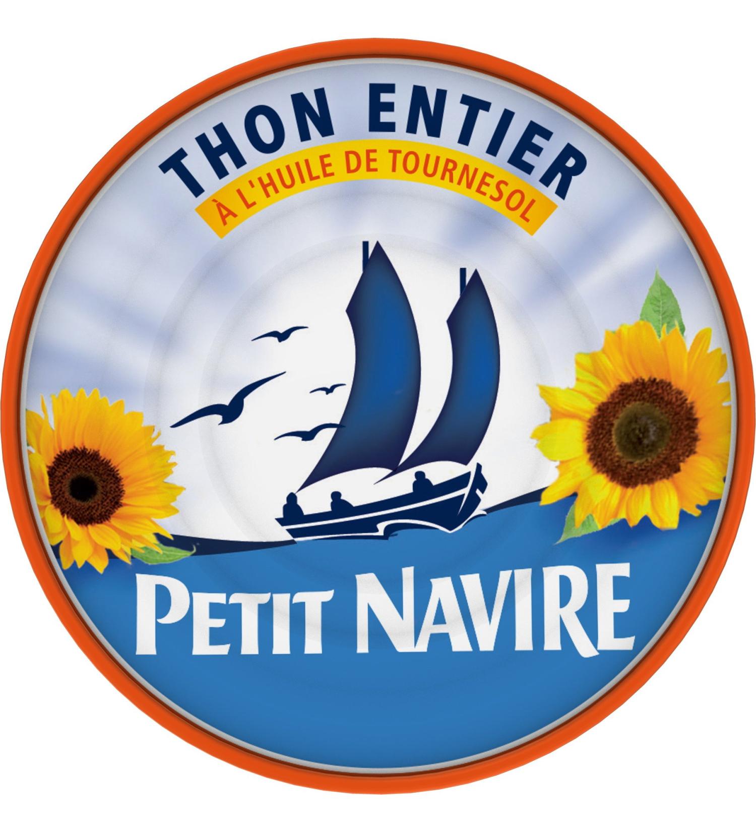 Petit Navire Whole Tuna in Sunflower Oil 160 grams