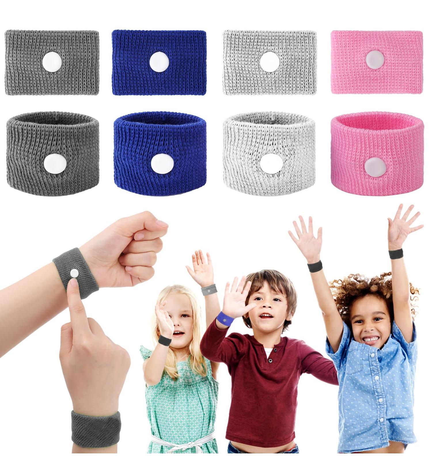 Buy Aster 4 Pairs Seabands - Anti-Nausea Wristbands for Adults & Children | Sea Health Travel Comfort in White Pink Blue Gray - Buy Online on GoSupps.com