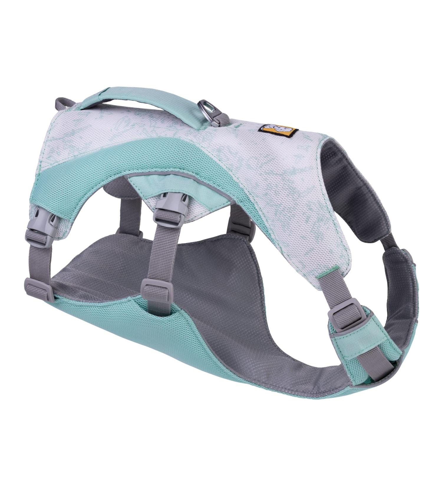 Luffwear Swamp Cool Dog Harness - Adjustable Cooling Dog Gear for Hot Weather | Strong Handle 2 Linen Portals Small Sage Green (56-69cm) - Buy Online on GoSupps.com