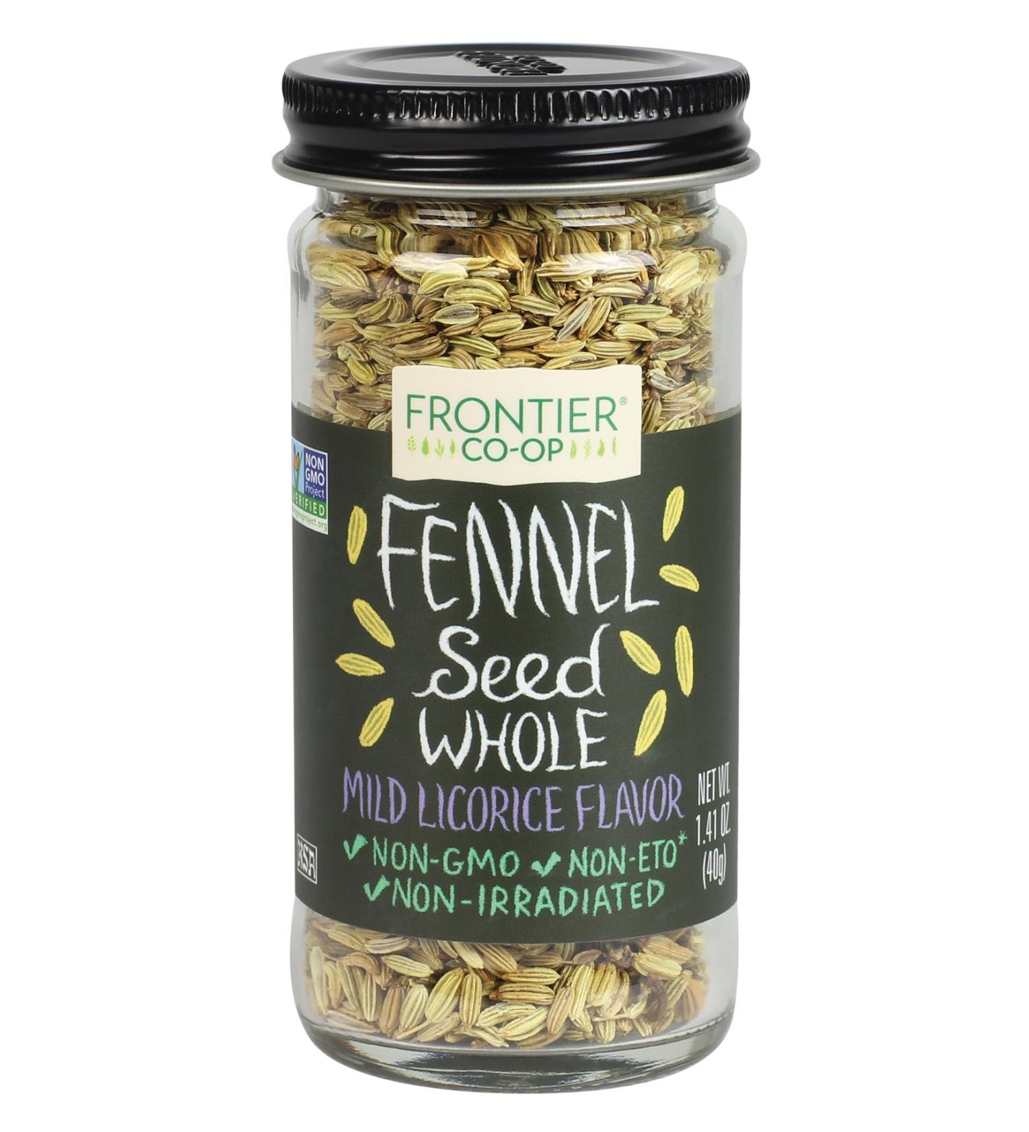 Frontier Culinary Whole Fennel Seed, 1.41 oz - Premium Spice for Cooking & Baking - Buy Online on GoSupps.com