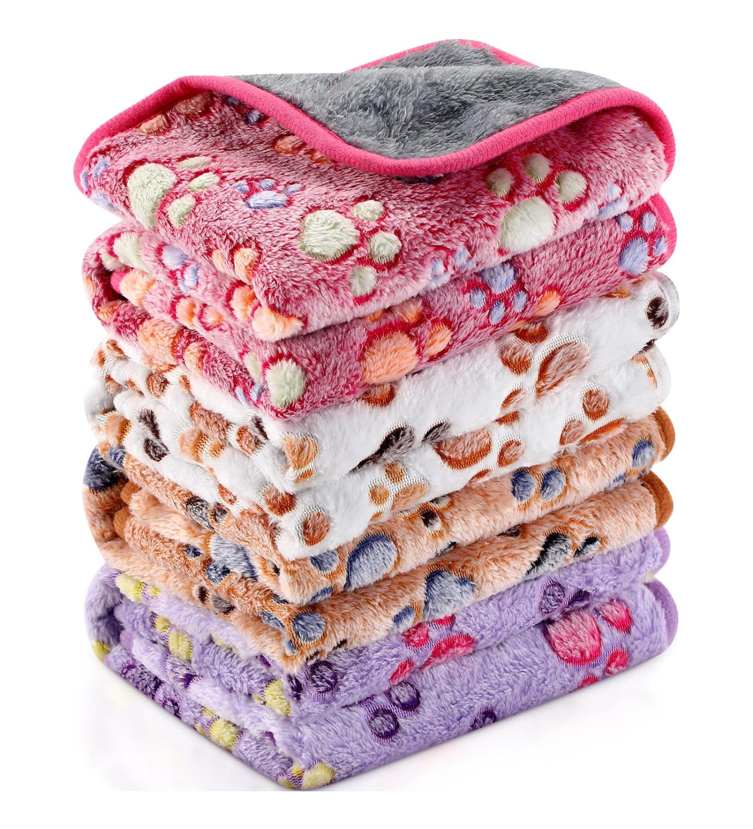 Buy NAMALU 4 Waterproof Guinea Pig Fleeced Ceiling - Absorbent Small Dog Blanket & Reusable Pipi Pads (Paw Pattern 60x40 cm) for Cozy Cages - Buy Online on GoSupps.com
