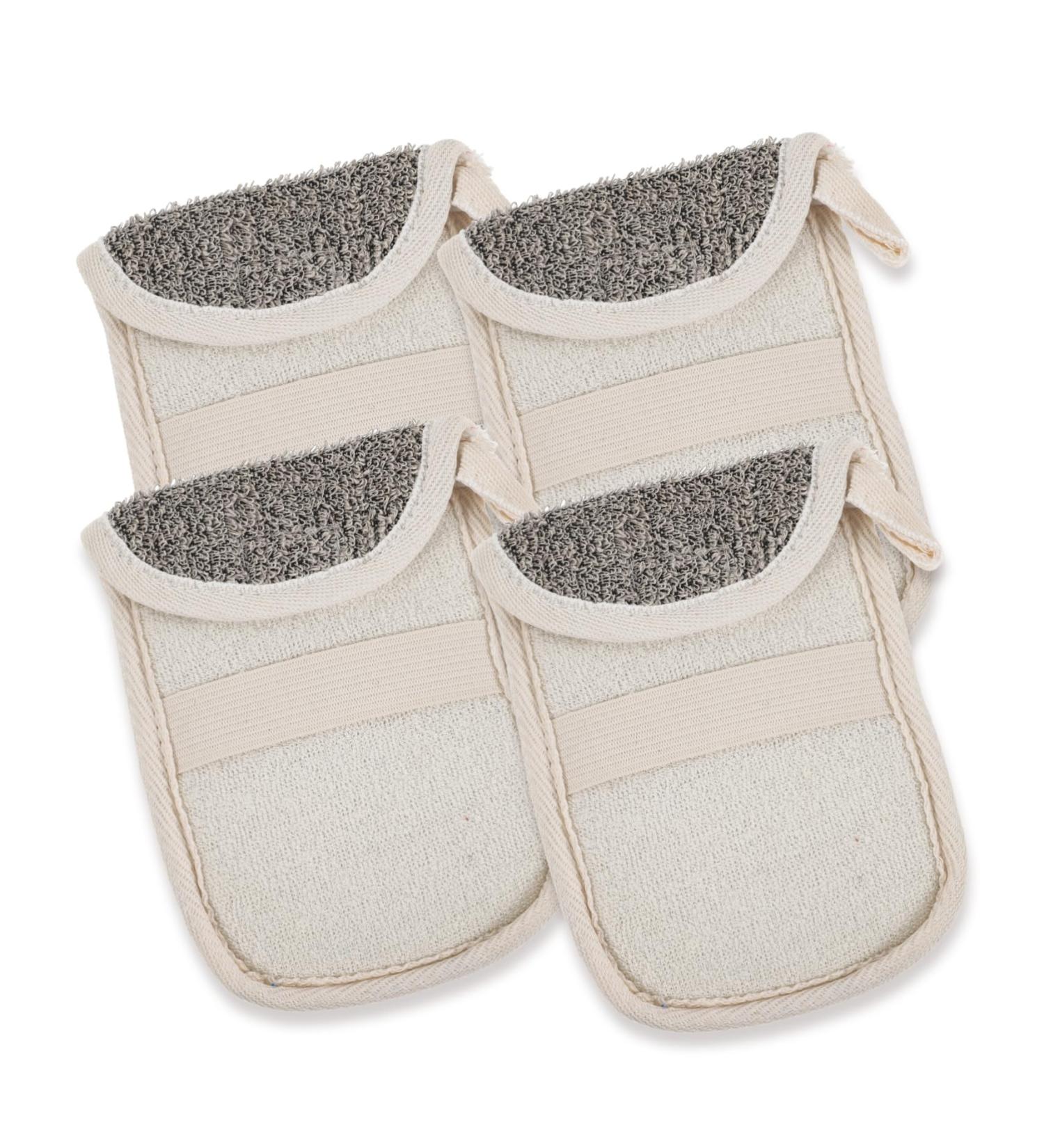 Outanaya 4pcs Black Linen Soap Soap Foaming Dispenser Soap Sack Soap Scrub Foam Net Flax - Buy Online on GoSupps.com