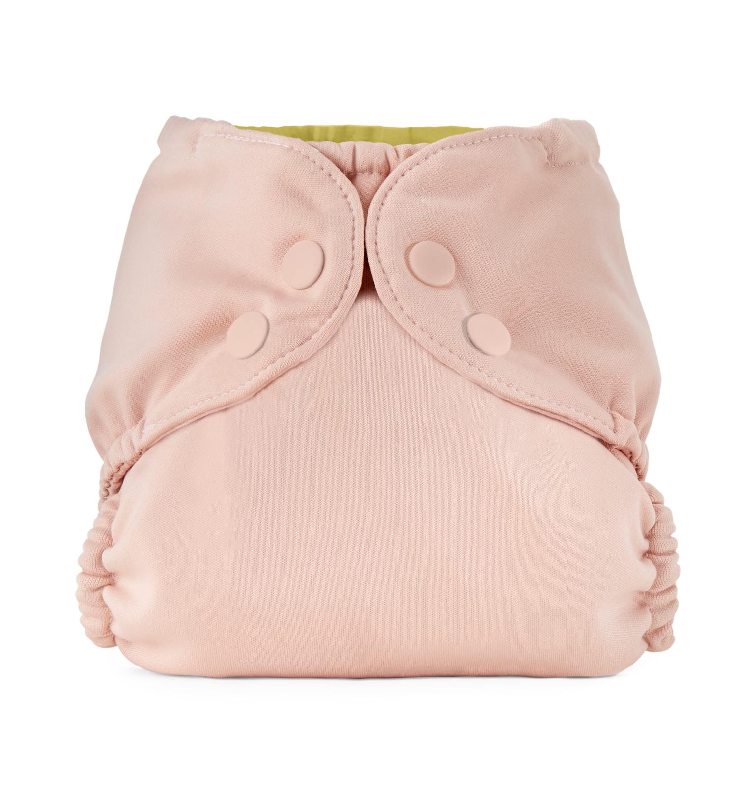 Esembly Cloth Diaper Outer Waterproof Cloth Diaper Cover Swim Diaper Leak-Proof and Breathable Layer Over Prefolds Flats or Fitteds Reusable Diaper with Snap Closure Size 2 (18-35lbs) Blush Size 2 Blush - Buy Online on GoSupps.com
