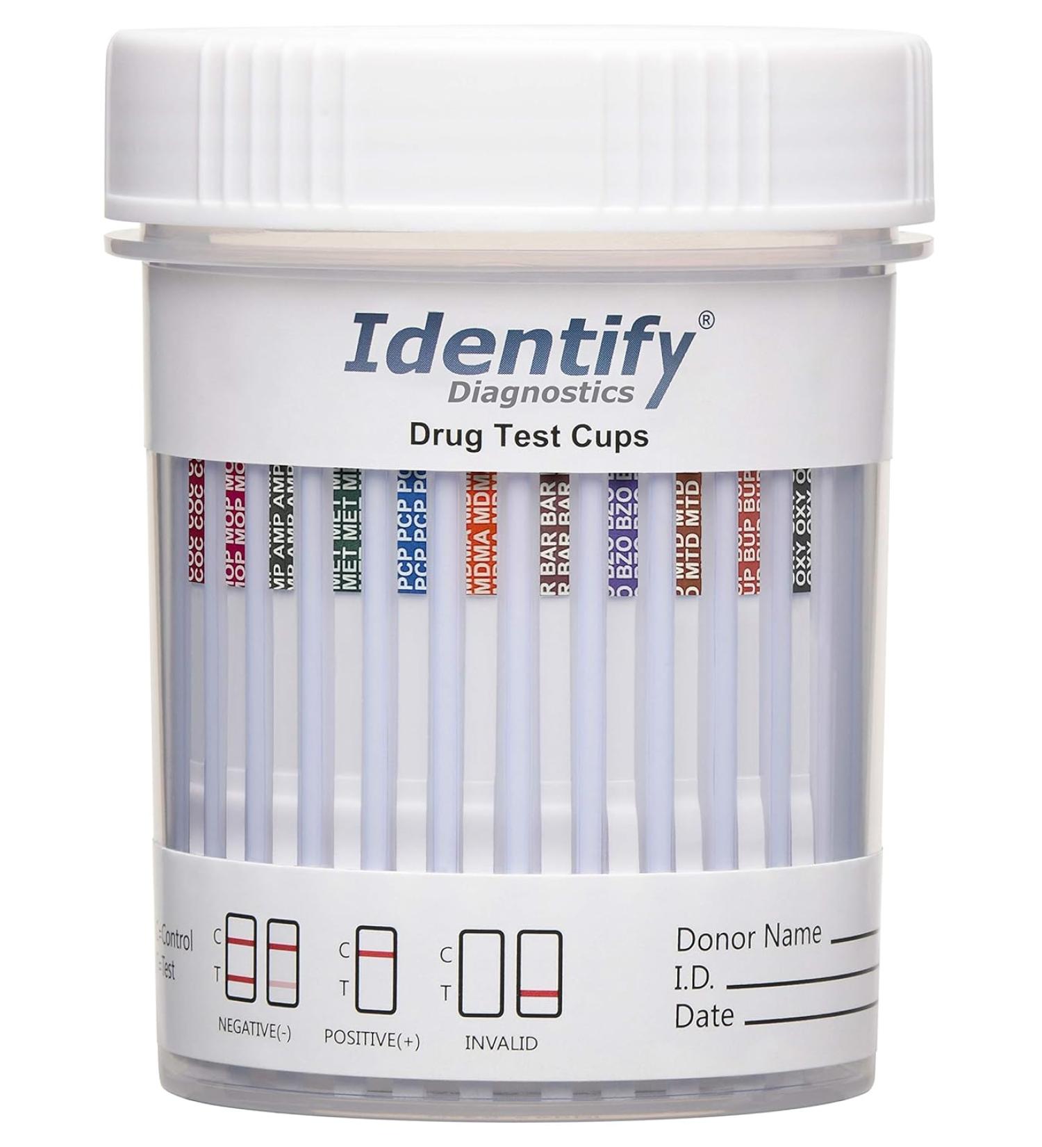 12 Panel Drug Test Cup Urine Drug Test Kit - Pack of 2 - Buy Online on GoSupps.com