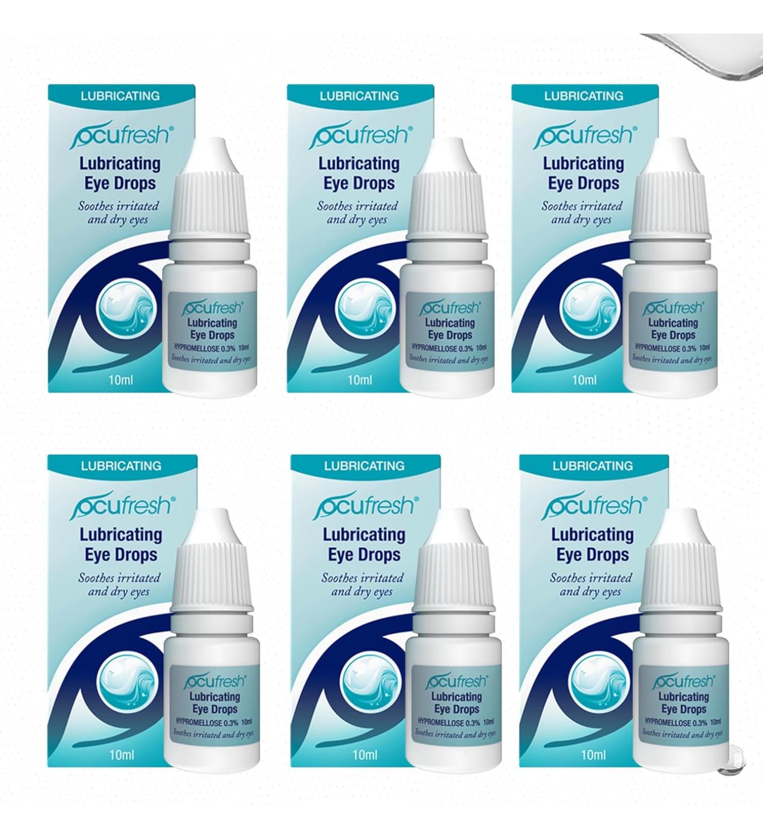 Ocufresh Eye Drops Lubricating Eye Drops for Irritated Eyes - 10mL (Pack of 6) - Buy Online on GoSupps.com