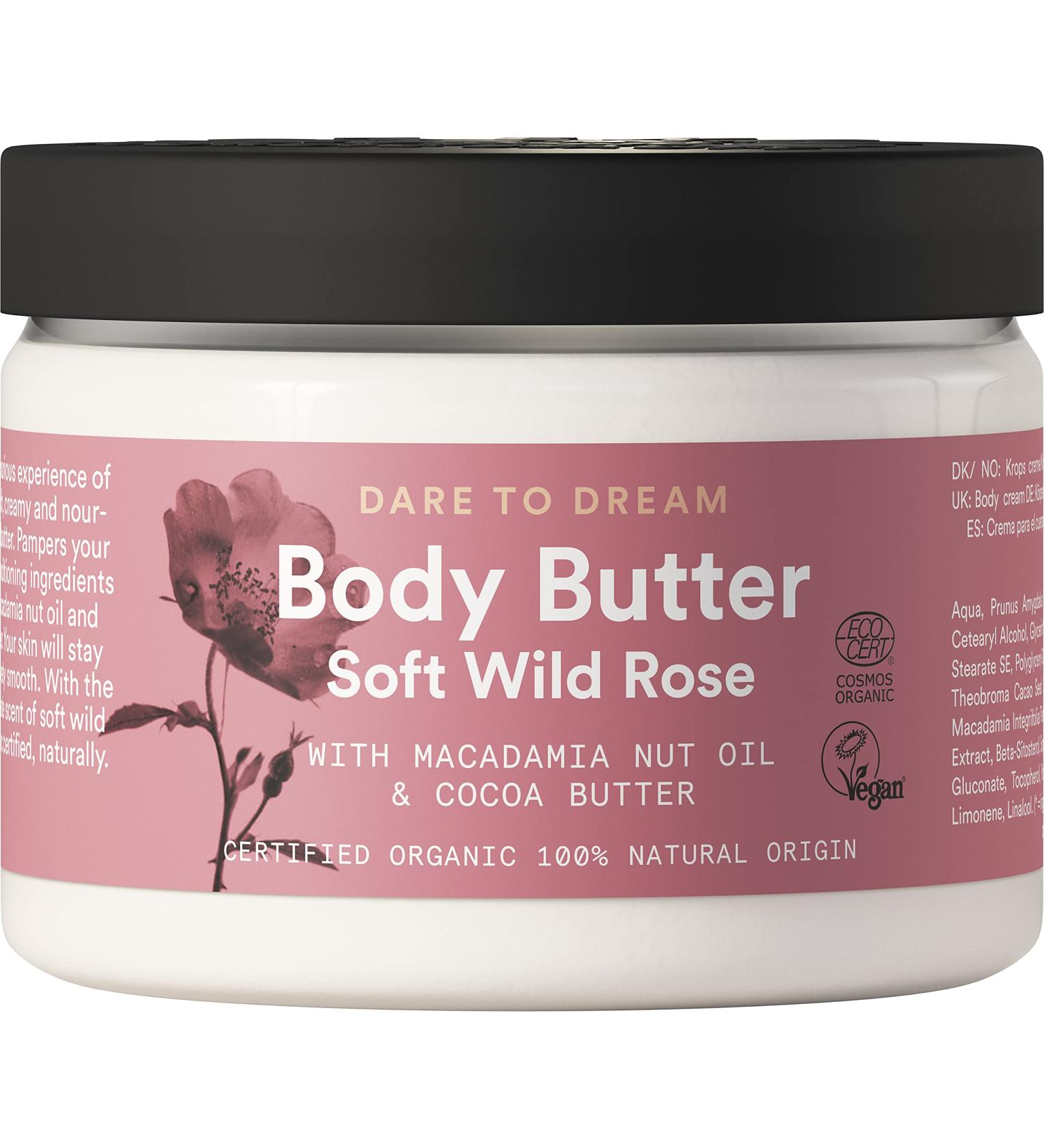 Urtekram Body Butter with Soft Wild Rose - Vegan & Organic 150 ml | Nourish Your Skin | International Shipping Available - Buy Online on GoSupps.com