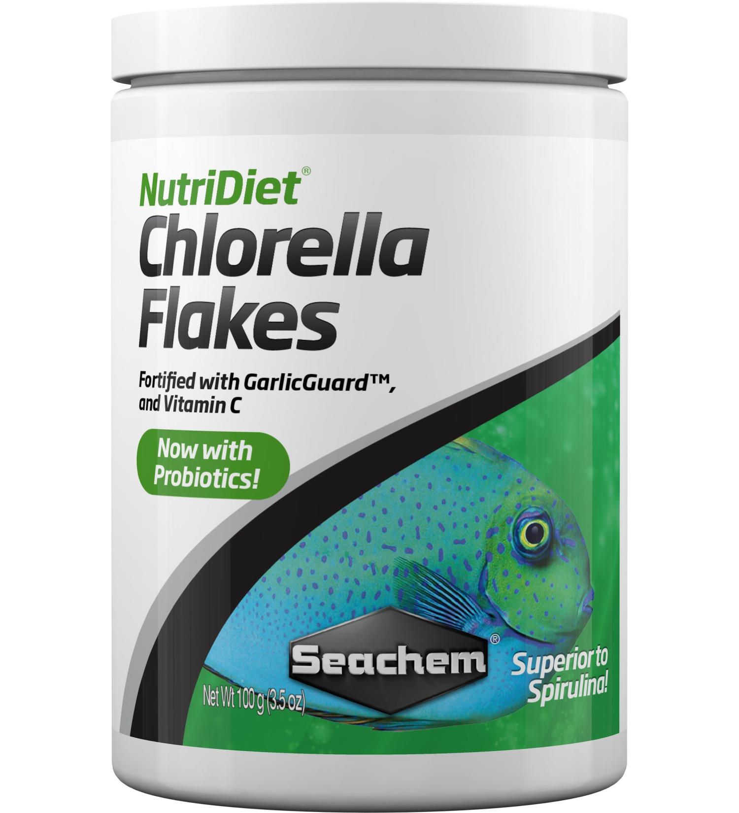 NutriDiet Chlorella Fish Flakes with Probiotics 100g 3.53 Ounce (Pack of 1)