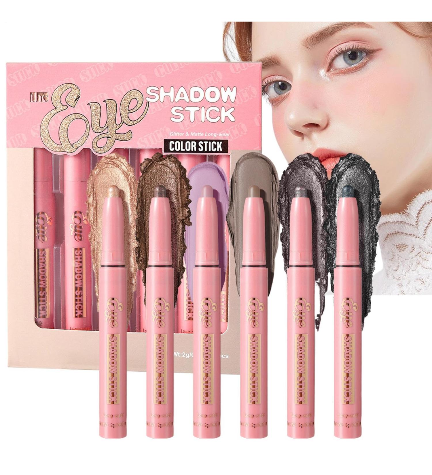 YAOPIU Cream eye makeup stick soft creamy shimmer eye shadow stick easy to apply striking eyes for women girls - Buy Online on GoSupps.com