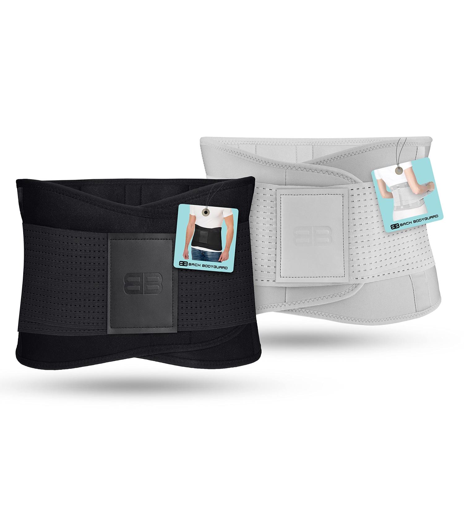 Back Bodyguard Back Belt - Innovative Lumbar Spine Support & Relief | Kidney Belt - Available in 4 Sizes (Gray M) | Ultimate Back Pain Bandage - Buy Online on GoSupps.com