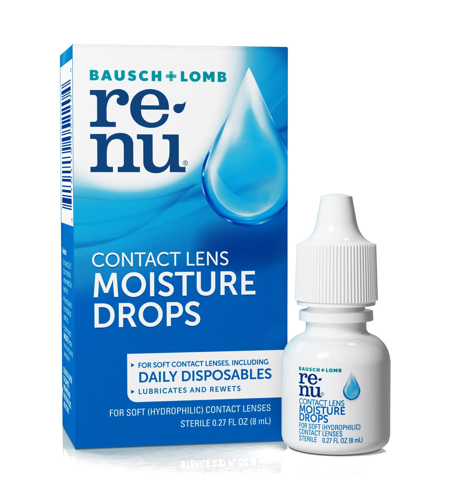 Bausch & Lomb Renu Contact Lens Rewetting Drops 8 mL - Packaging May Vary - Buy Online on GoSupps.com