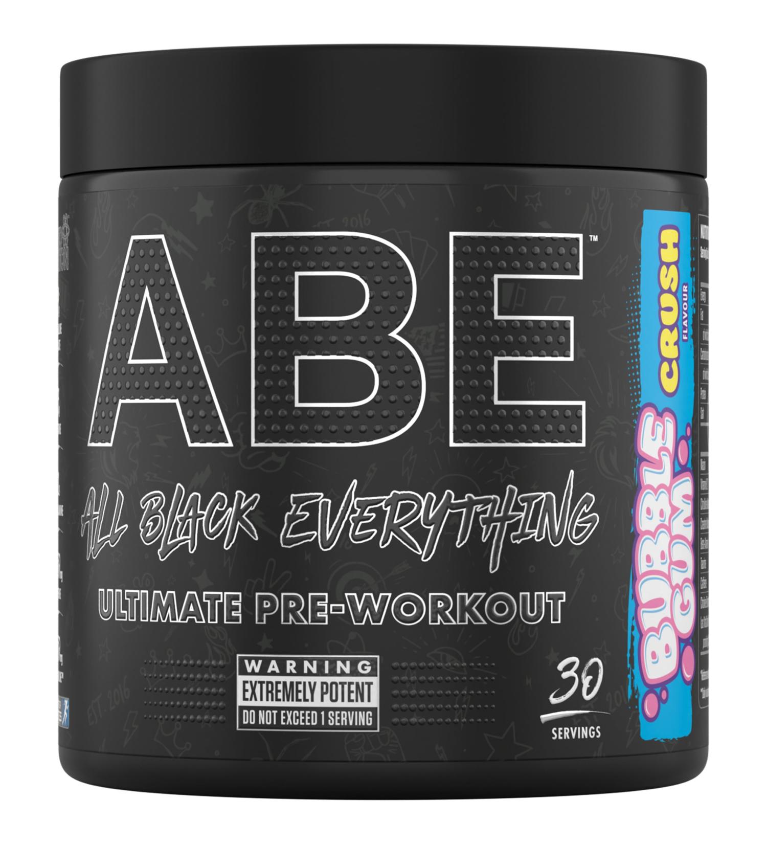 Applied Nutrition ABE Pre Workout Powder - Bubblegum Crush Flavor - 375g (30 Servings) - Buy Online on GoSupps.com