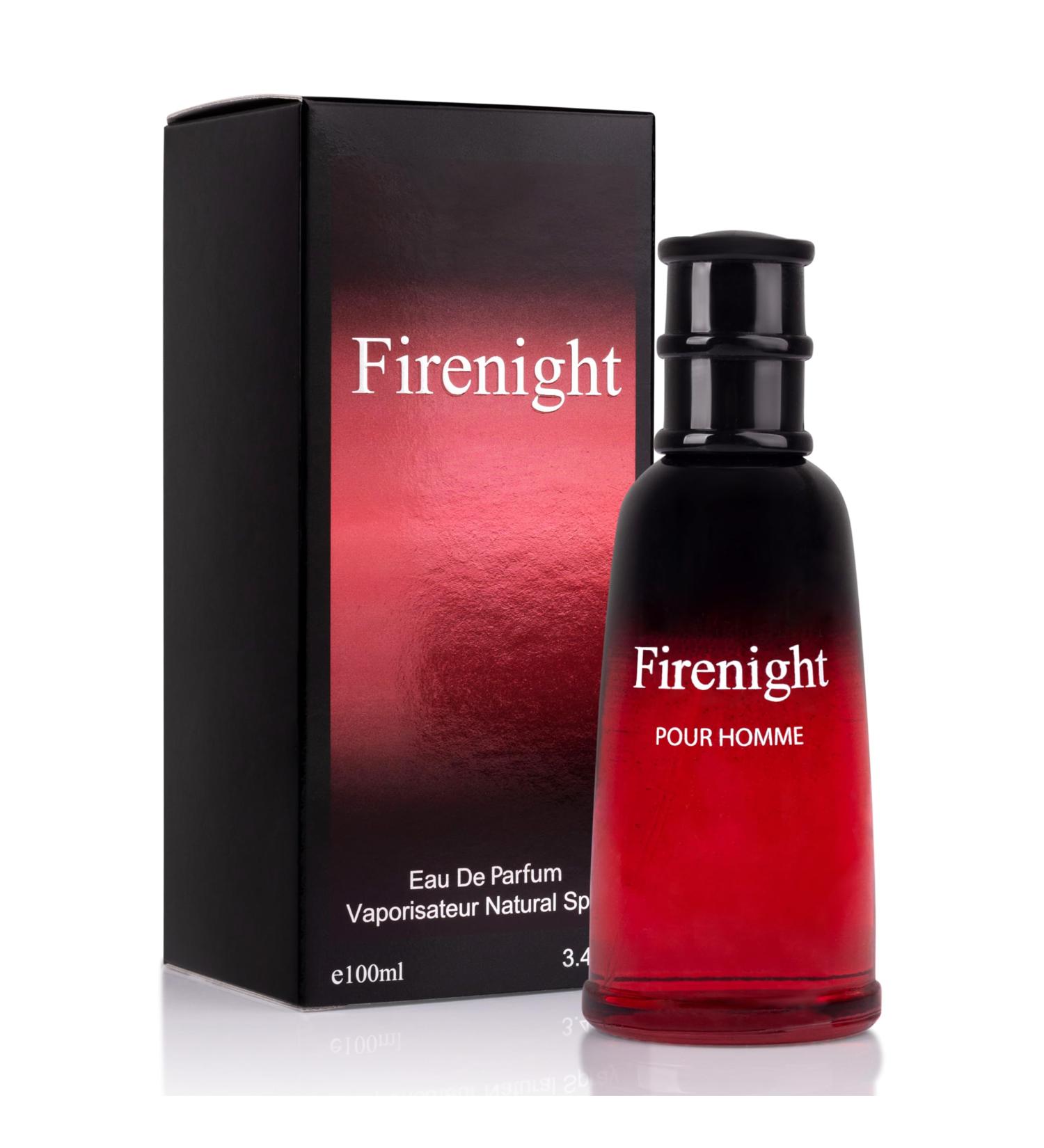 Firenight for Men Eau De Parfum 3.4 fl Oz- Top notes of Nutmeg Flower Lavender Cedar Chamomile Mandarin Orange Hawthorn Bergamot & Lemon - Citrus Cologne for Day & Night Use Elegant 100ml Bottle - Buy Online on GoSupps.com
