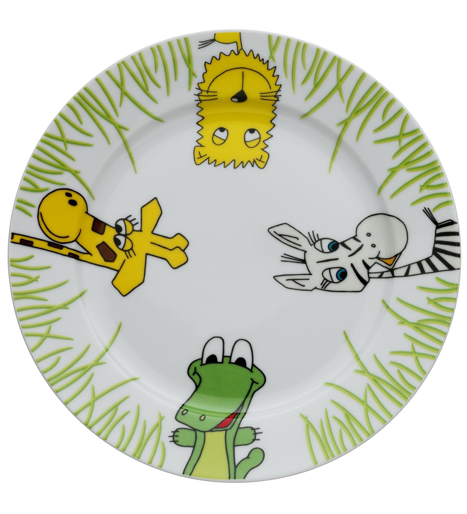WMF Safari children's tableware children's plate 19 cm porcelain dishwasher-safe colour- and food-safe