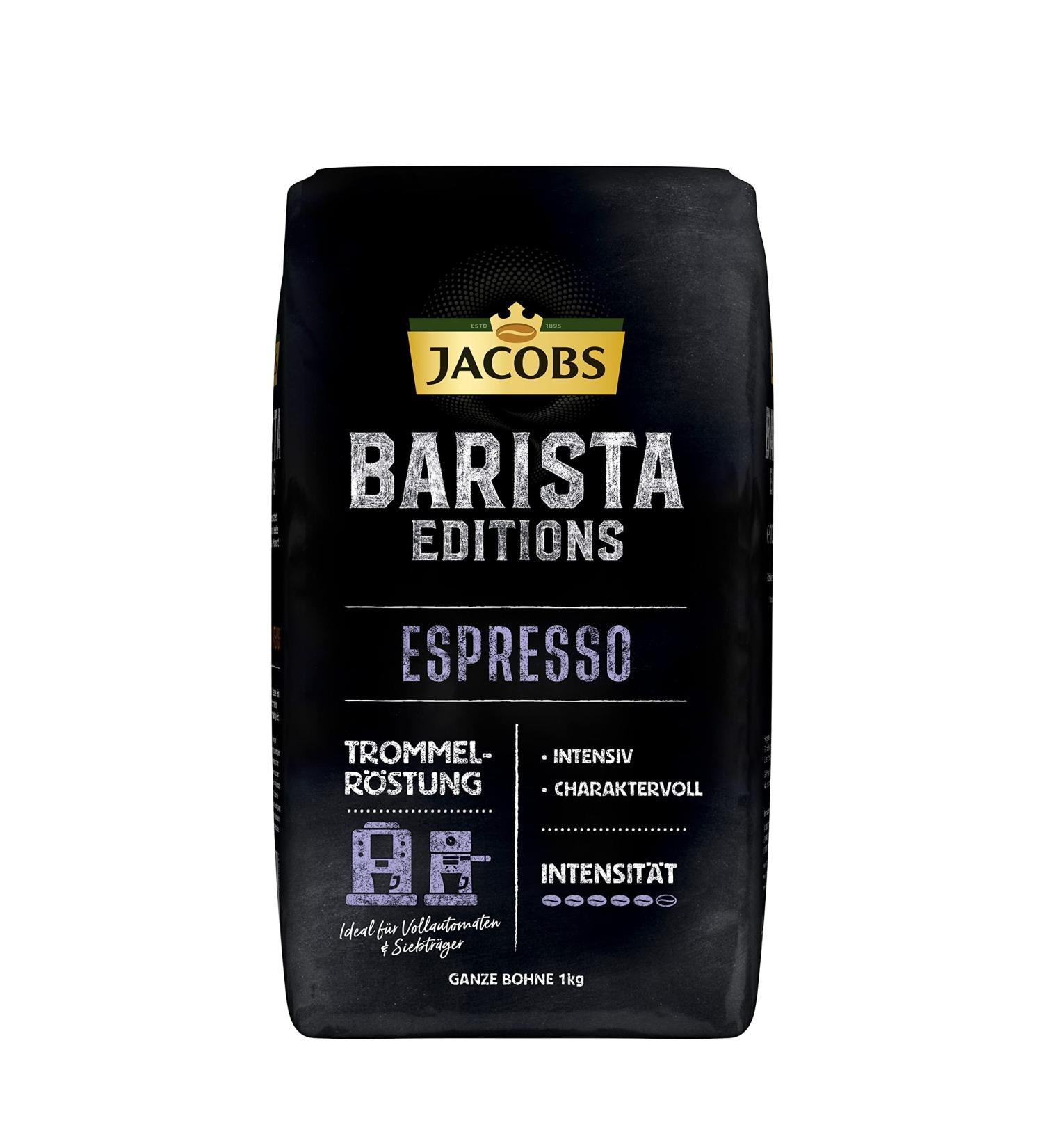 Jacobs Coffee Beans Barista Editions 1000g - Premium Espresso for Perfect Brews | International Shipping - Buy Online on GoSupps.com