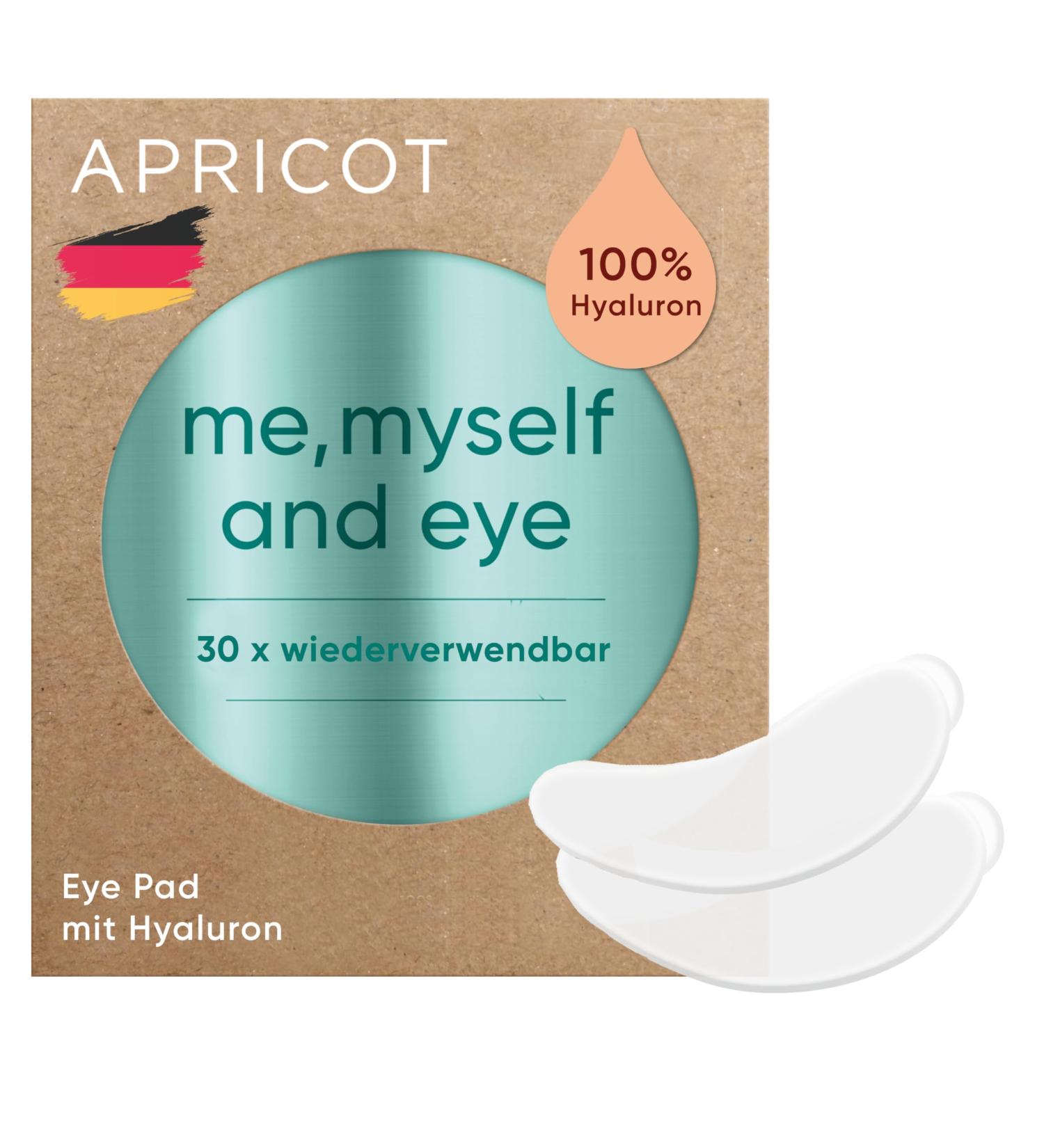 Apricot Beauty Eye Pads with Hyaluron | Anti-Aging Reusable Silicone Pads | Made in Germany - 'ME MySelf and Eye' (2 pcs) - Buy Online on GoSupps.com