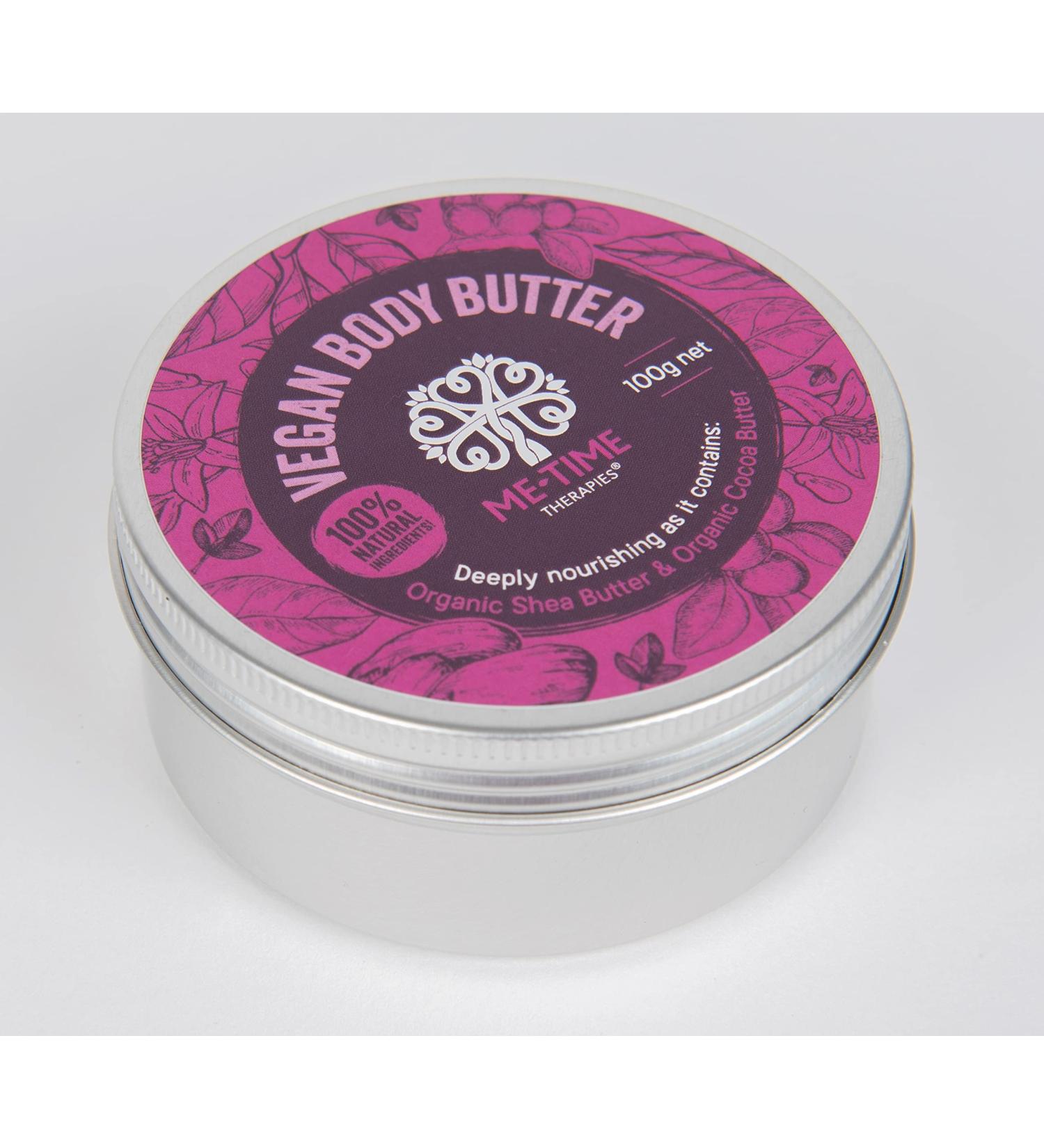 Me-Time Natural Vegan Body Butter (100g) Whipped Shea & Cocoa Butter with Citrus Aromatherapy Oils Ideal Vegan Skincare Gift for Women Nut-Free Coconut-Free Cruelty-Free Moisturiser - Buy Online on GoSupps.com