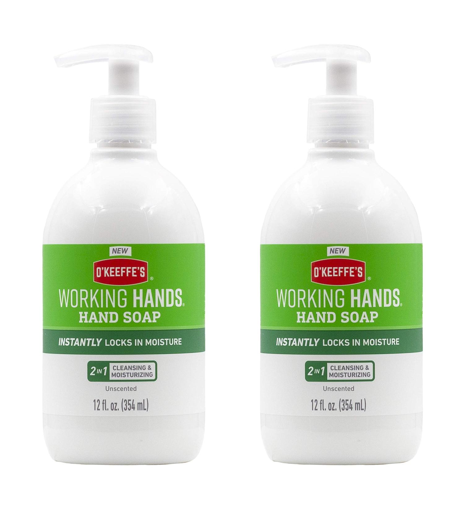 O'Keeffe's Working Hands Moisturizing Hand Soap 12 oz Pump - Unscented 2 Pack - Buy Online on GoSupps.com