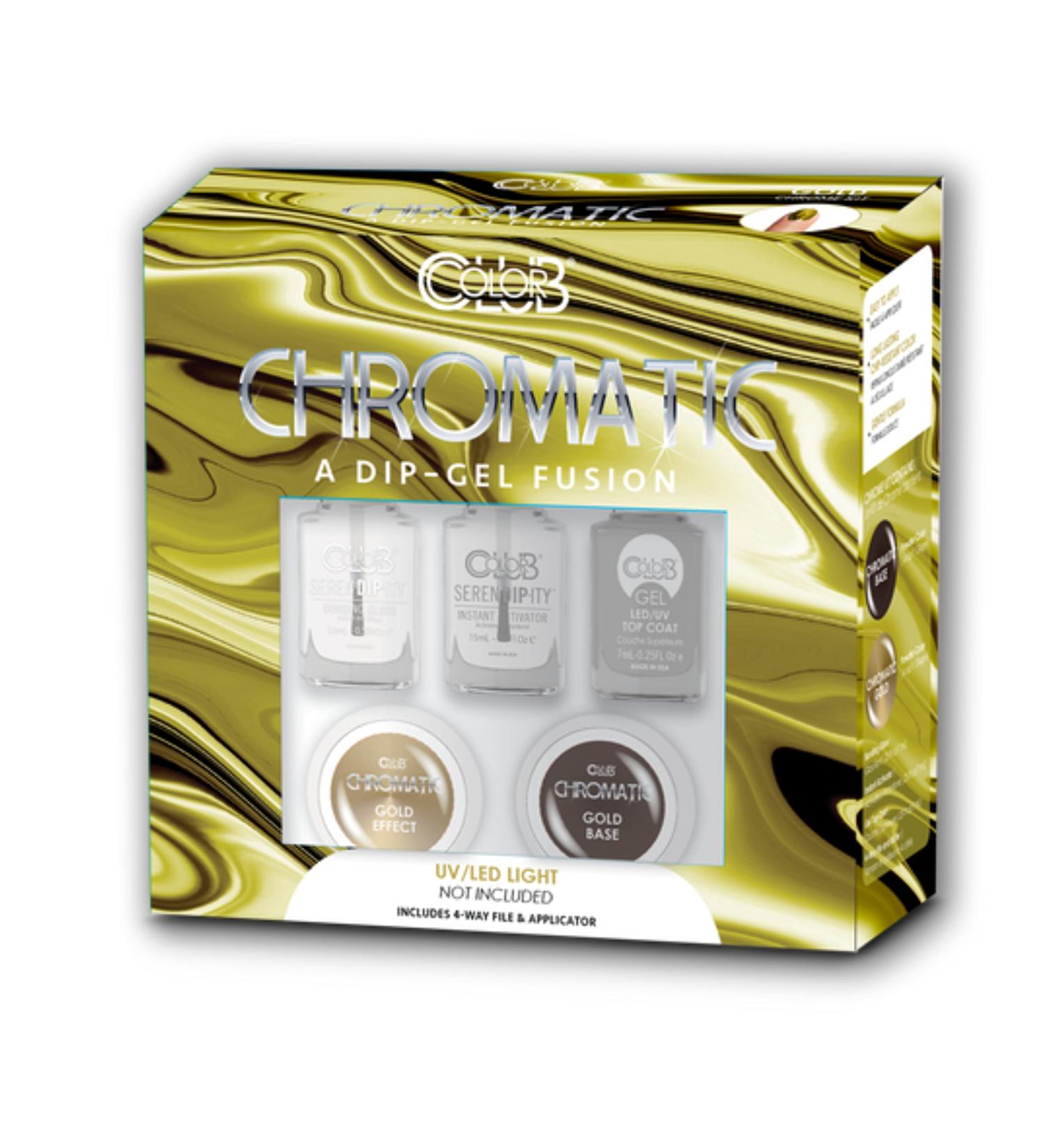 Color Club Color Club Dip Powder Nail Kit Serendipity Manicure Gold Chrome| DIY Nail Salon Gel Dip Powder Gold Chrome Gold - Buy Online on GoSupps.com