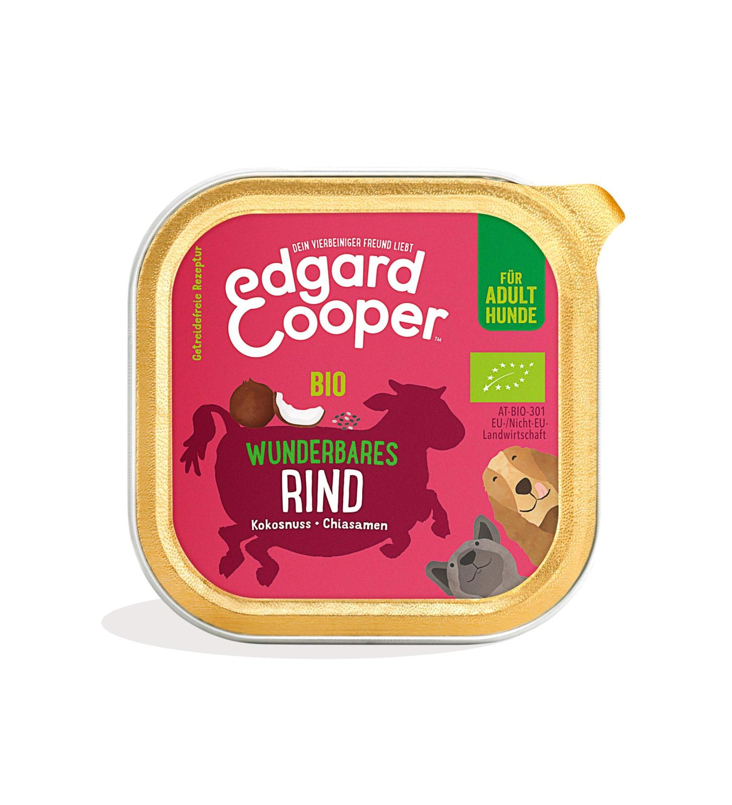 Edgard & Cooper Organic Grain-Free Wet Dog Food for Adults - Fresh Beef High-Quality Protein 100g x 17 Pack - Buy Online on GoSupps.com