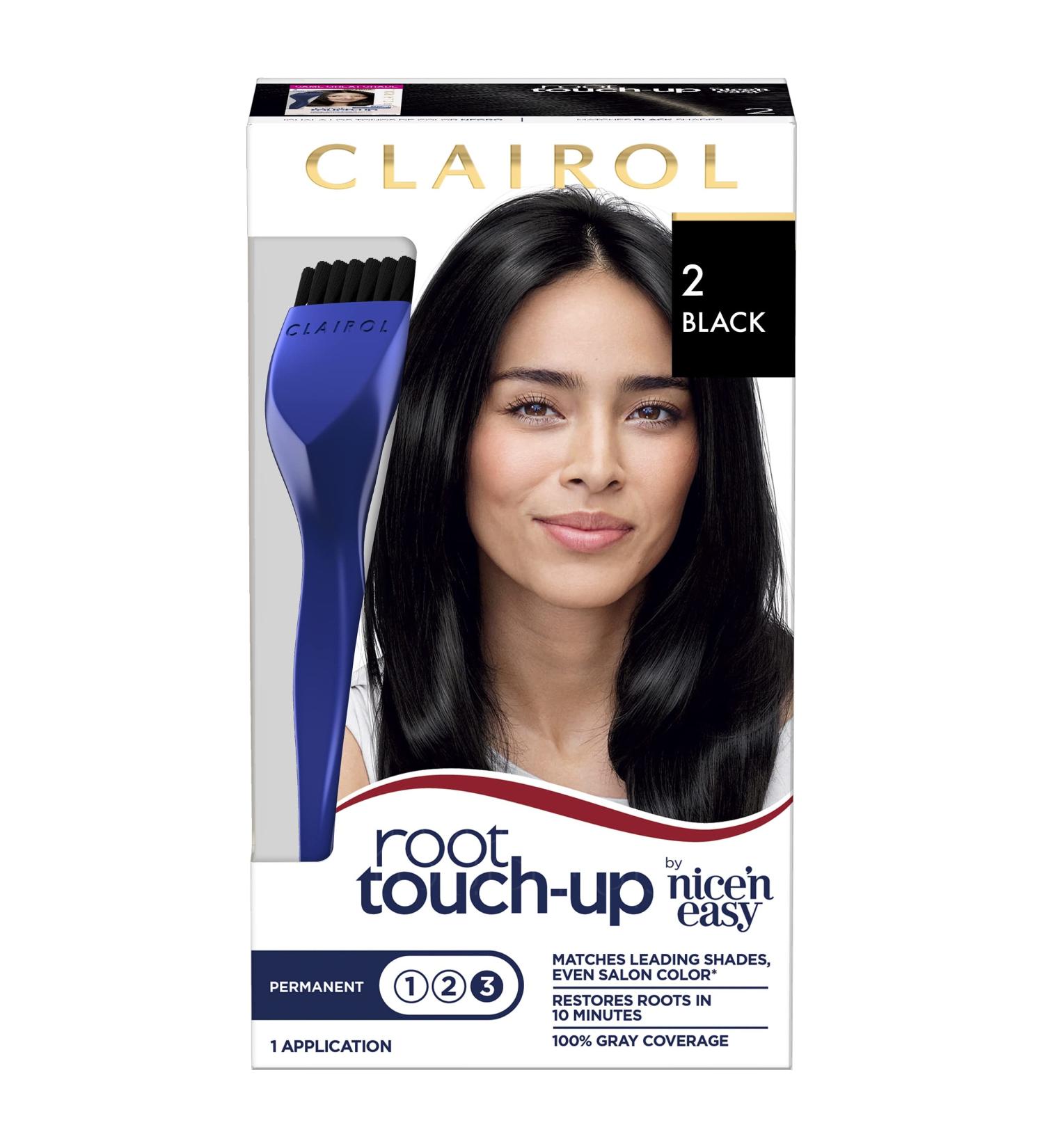 Clairol Root Touch-Up by Nice'n Easy Permanent Hair Dye 2 Black - 1 Pack - Buy Online on GoSupps.com