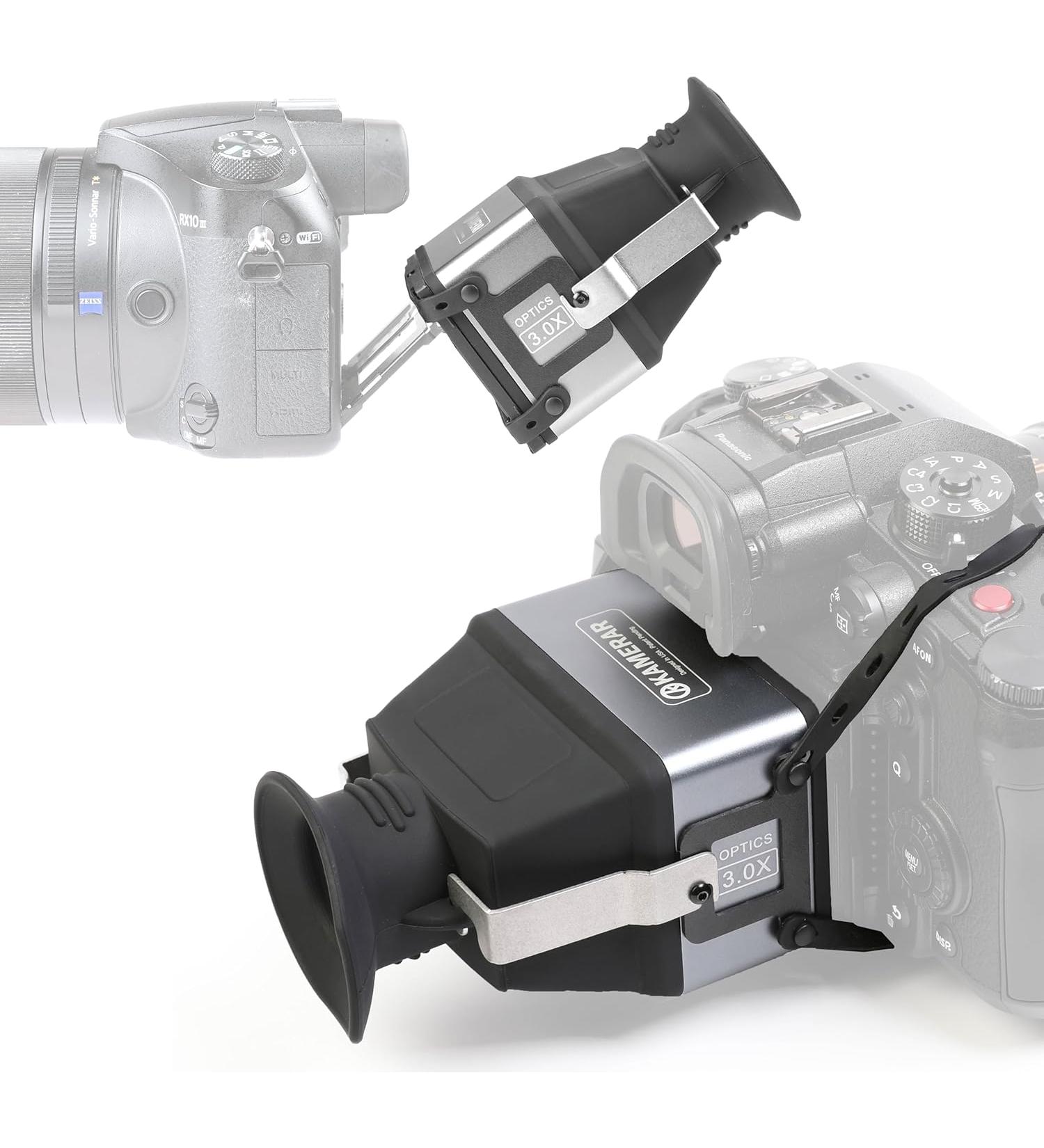 Kamerar CVF-2 LCD Viewfinder 3X Magnifier for 3.0 and 3.2 LCD Screen for Canon Nikon Pentax and Sony DSLR - Buy Online on GoSupps.com