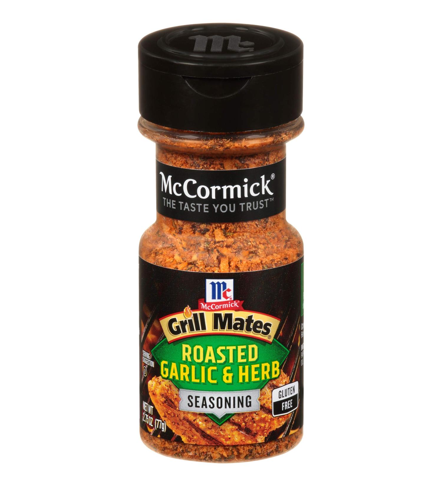 McCormick Grill Mates Roasted Garlic & Herb Seasoning - 2.75 Oz | Flavorful Grilling Essential - Buy Online on GoSupps.com