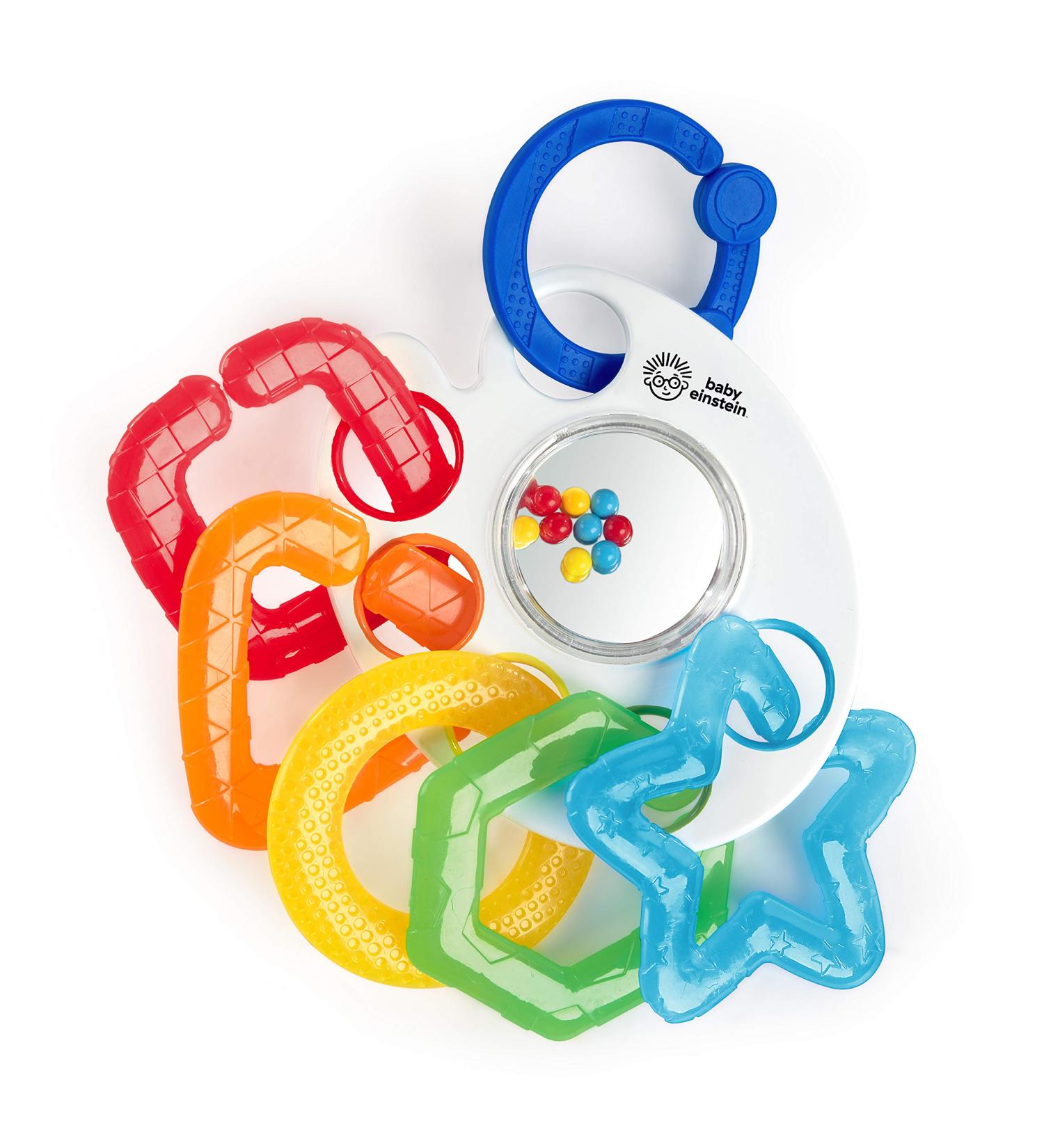 Baby Einstein Shake Rattle & Soothe Teether Toy - BPA Free | Newborn+ | Multi Textures | 1 Count - Buy Online on GoSupps.com