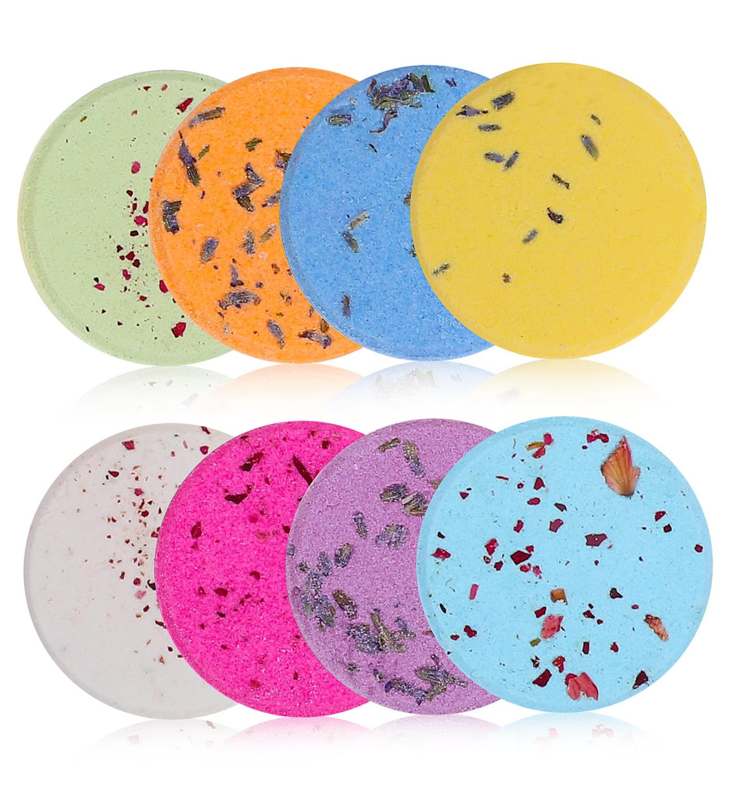  GLEAVI GLEAVI 8 Pieces Explosive Tablet Oil Steam Eucalyptus Bath Bombs Bath Bombs For Girls Tablets Household Salt - Buy Online on GoSupps.com