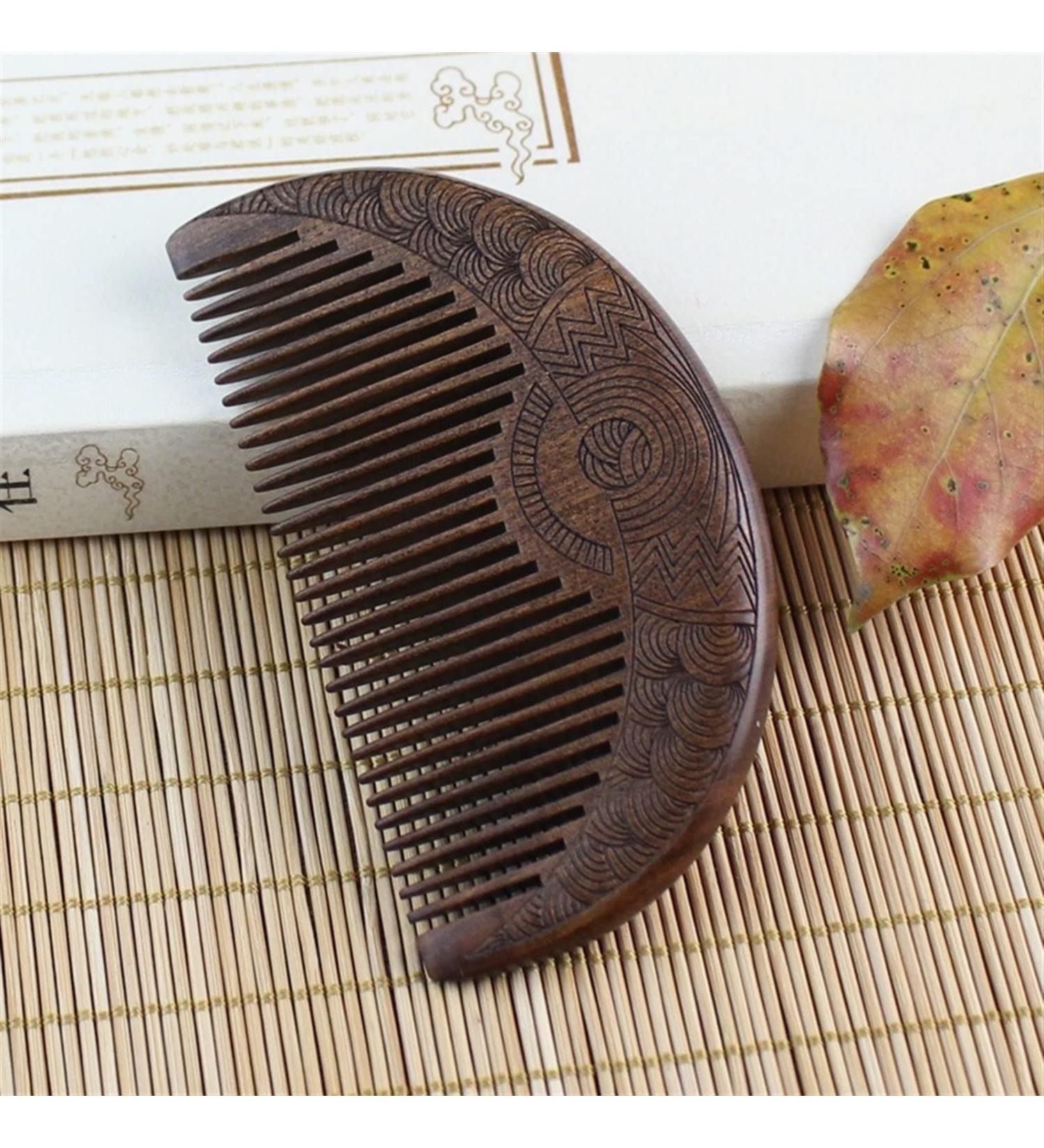 Comb Small Comb Portable Compact Teeth Sandalwood Comb wooden comb (Color : One Size) - Buy Online on GoSupps.com