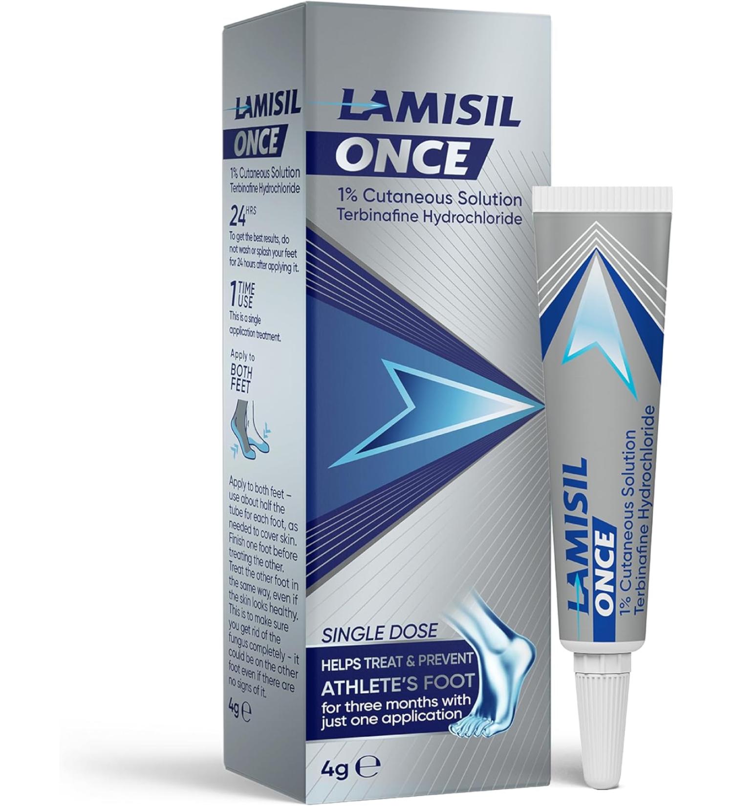 Lamisil Once 4g Antifungal Treatment for Athlete's Foot - Buy Online on GoSupps.com