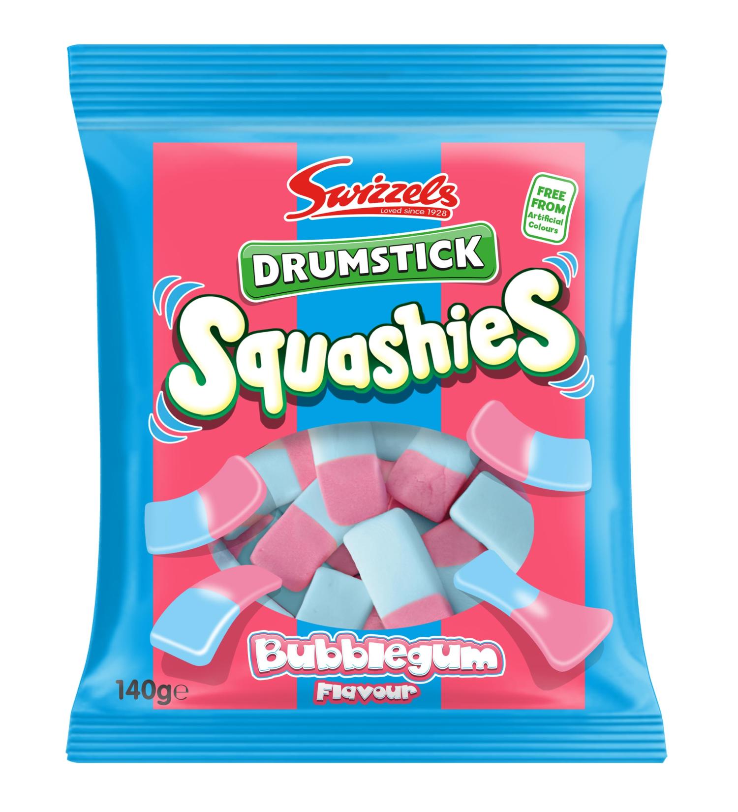 Swizzels Squashies Sweets - Bubblegum Flavour- Single Pack 140g 140g Pack - Buy Online on GoSupps.com