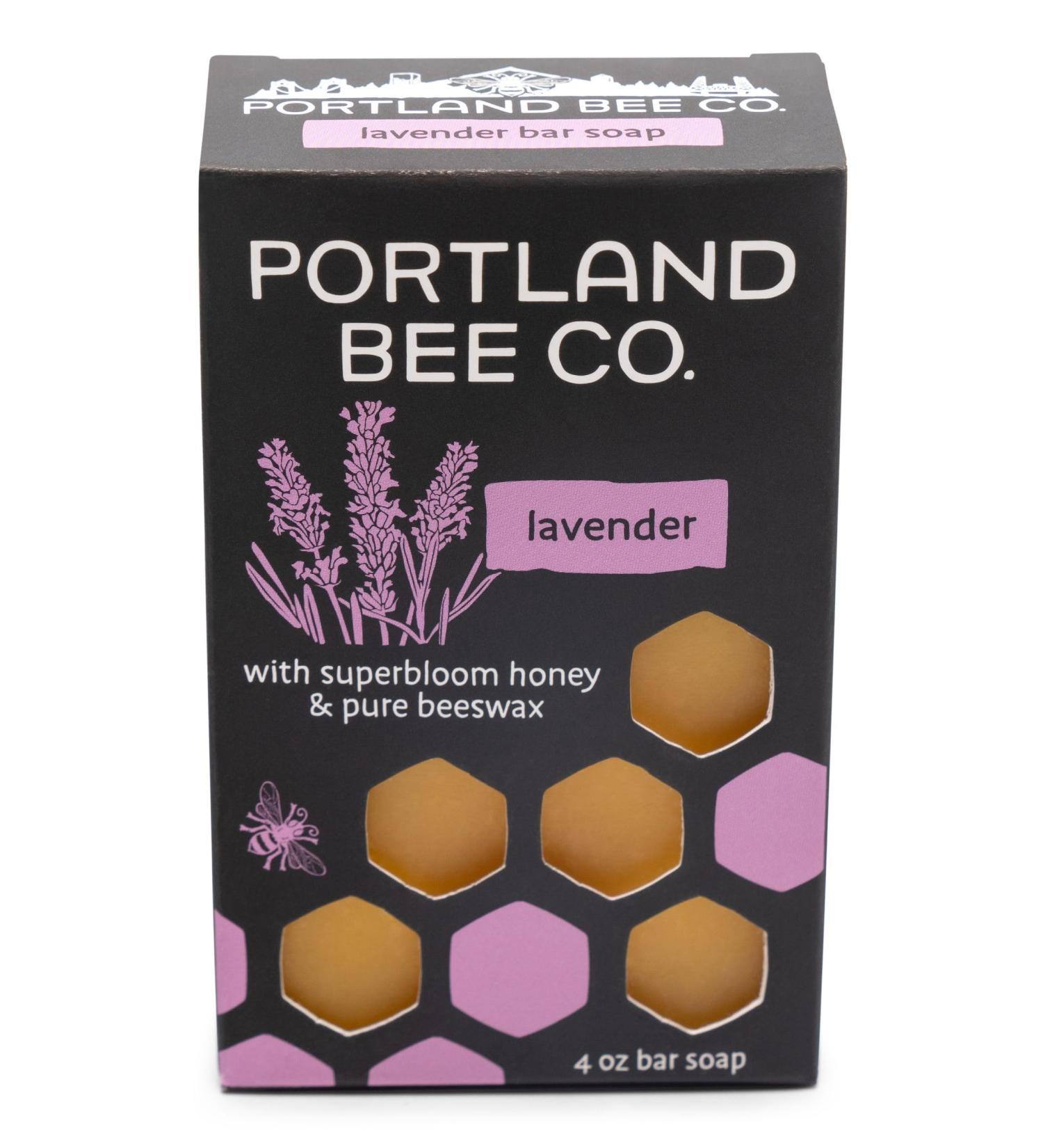 Portland Bee Co. All Natural Lavender Beeswax & Super Bloom Honey Bar Soap - Moisturizing & Eco-Friendly - Buy Online on GoSupps.com