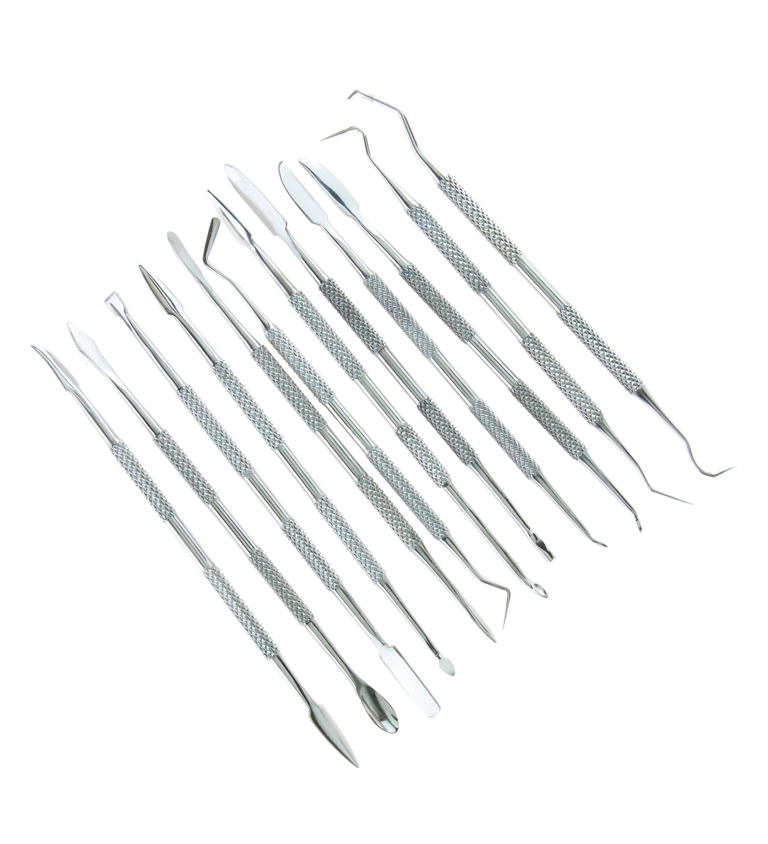 SE 12-Piece Stainless Steel Wax Carvers Set - Precision Wax Carving Tools - Buy Online on GoSupps.com
